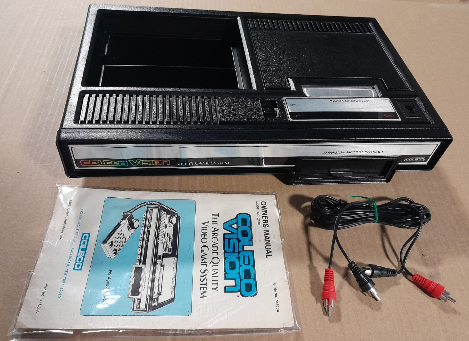 Colecovision Replacement Console Only- AV RCA Composite Video Output Mod -Coleco