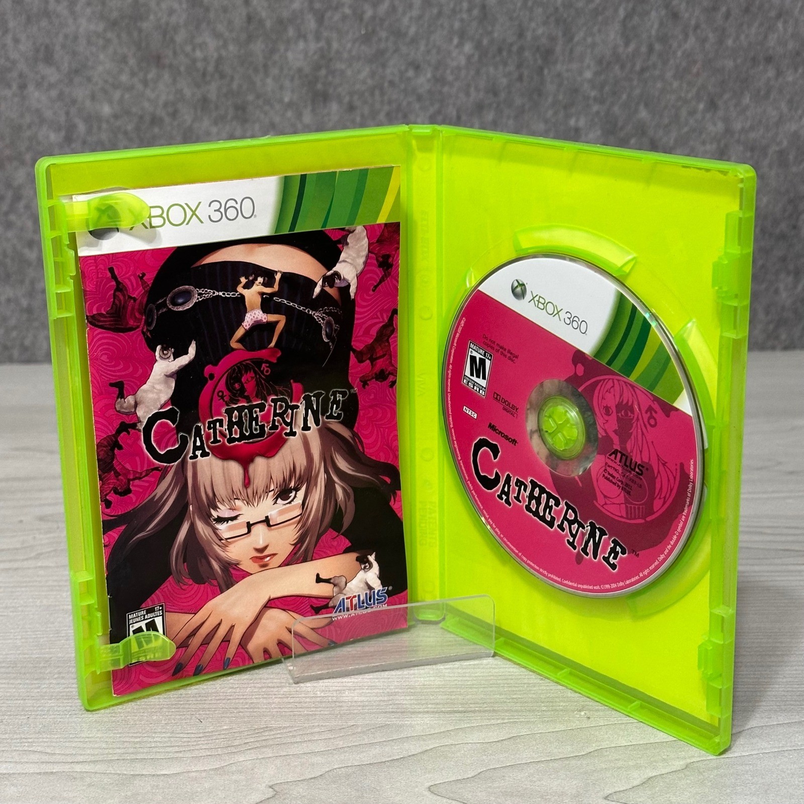 Atlus Catherine Video Game Xbox 360 NTSC Pink Puzzle Adventure CIB Complete