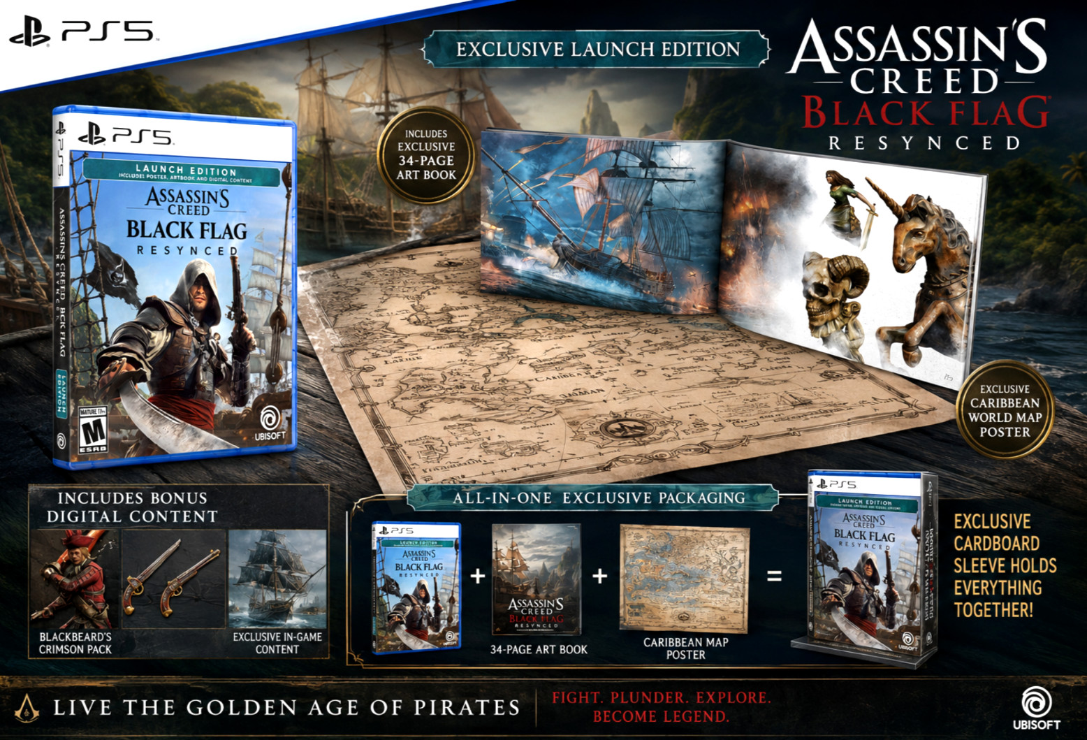 Assassin’s Creed Black Flag Resynced Exclusive Launch Edition Bunde – PS5