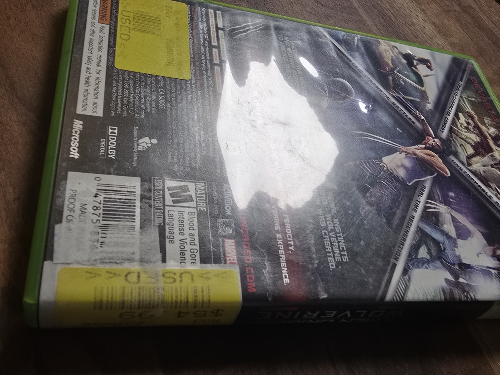 X-Men Origins Wolverine Uncaged Edition Xbox 360, 2009)CIB Complete TESTED/WORKS