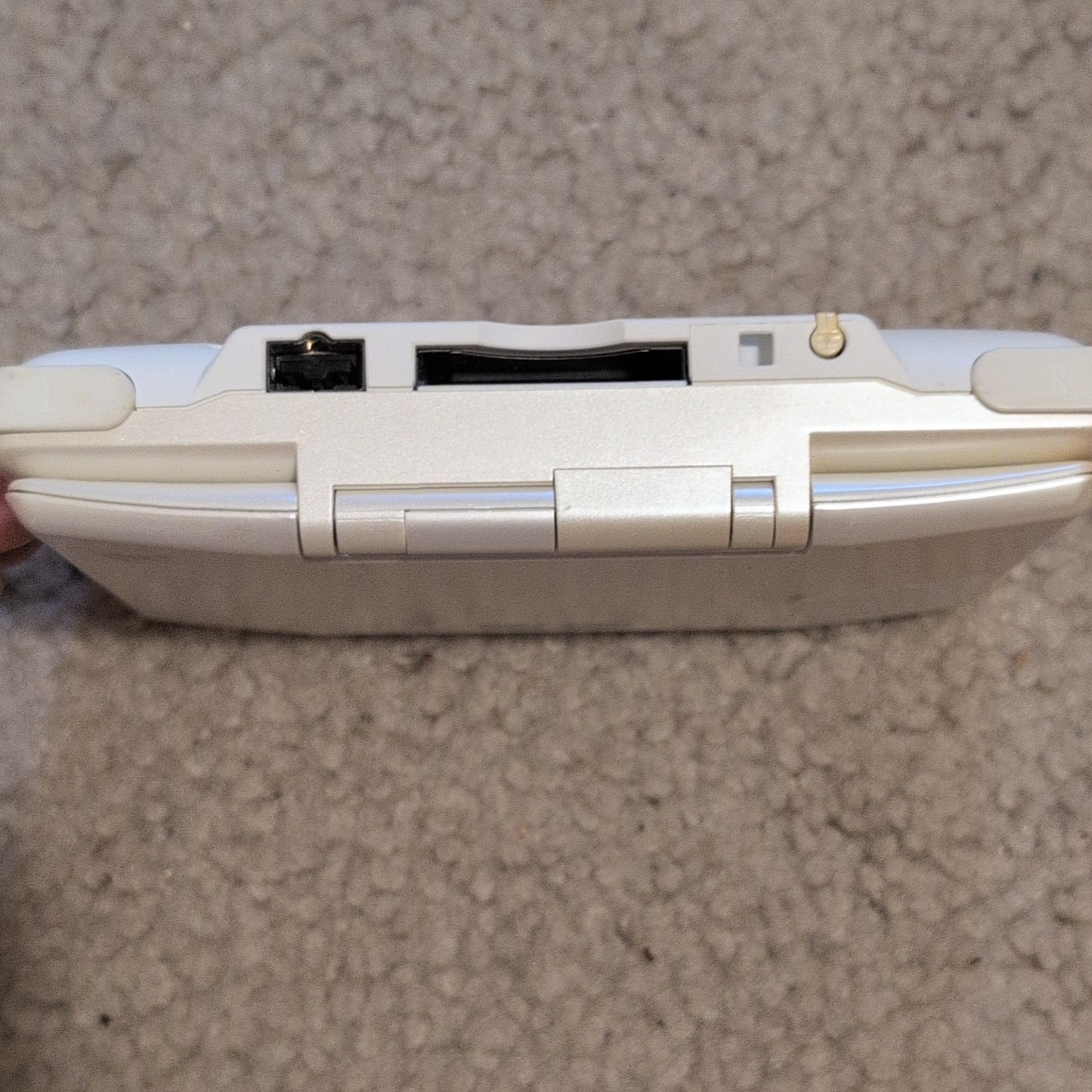 Nintendo DS White Console Tested And Working With Stylus, NO CHARGER