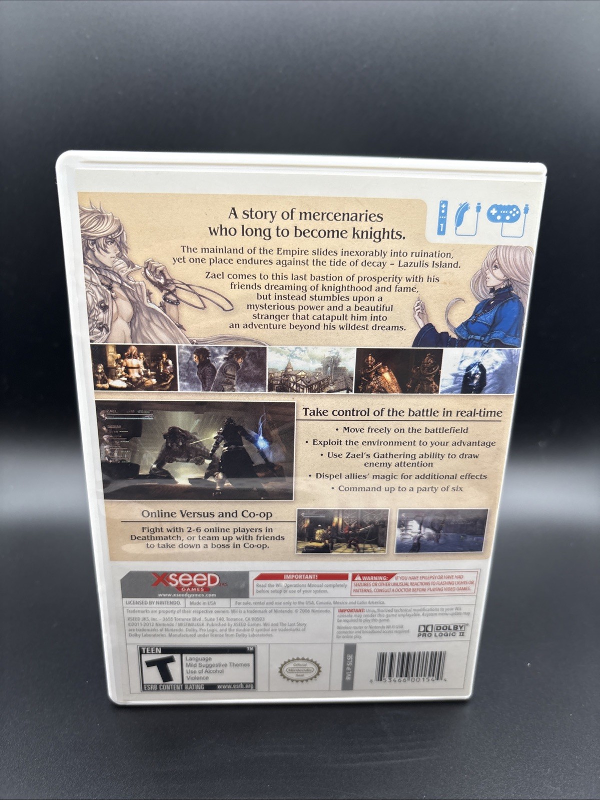 The Last Story (Nintendo Wii, 2012) Excellent Condition