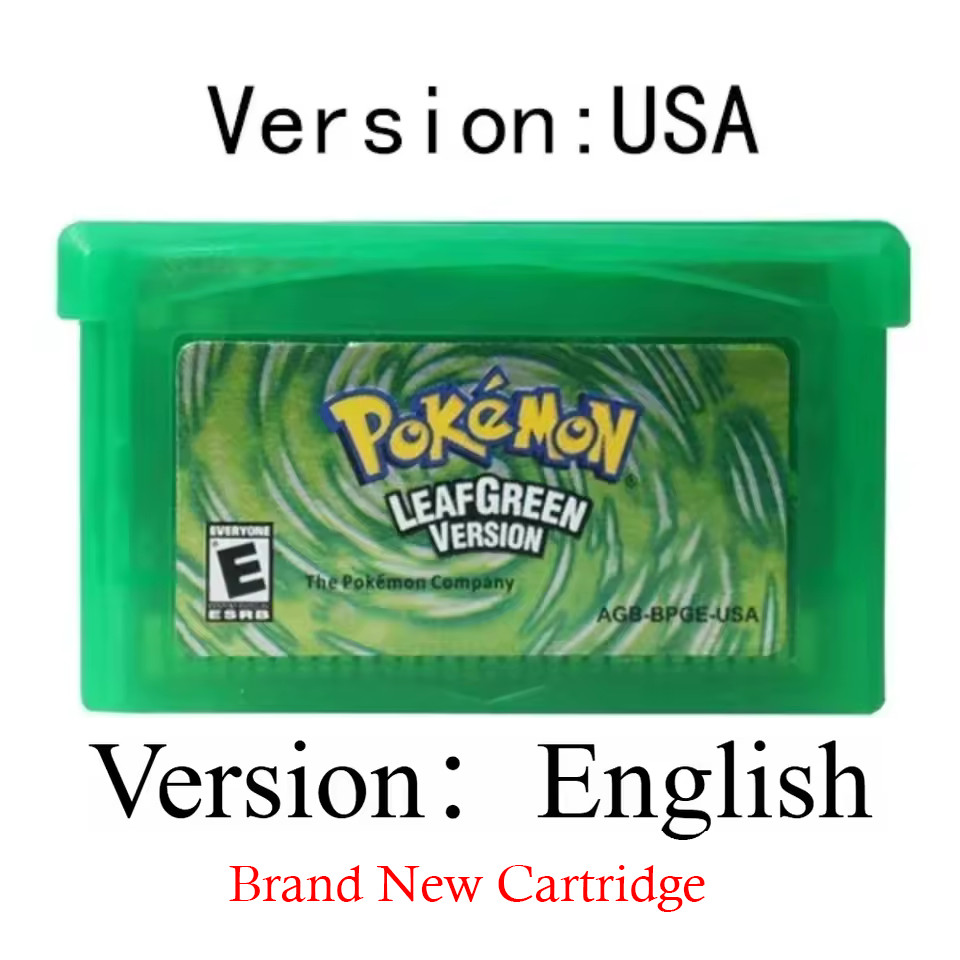 Pokemon Leaf Green Gameboy Advance – Shiny Living Dex Max Items Events Unlocked!