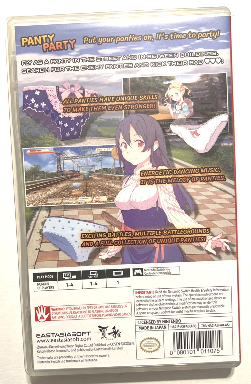 Panty Party Play Asia Fantasy Simulation Role-Playing CIB Nintendo Switch