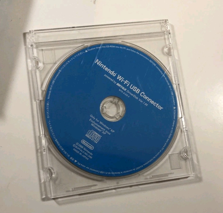 Nintendo Wi-Fi USB CD and Box ONLY! NO Connector/Dongle or Adapter Please READ!