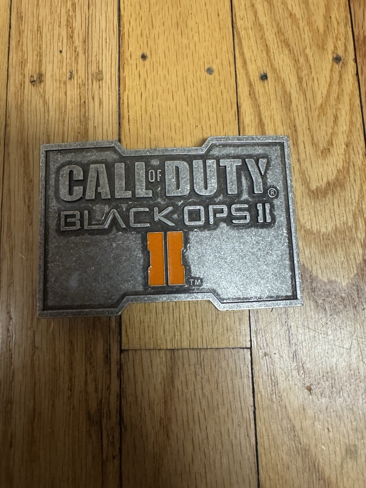 Vtg 2012 Activision Video Game Call of Duty Black Ops II Metal Belt Buckle Promo