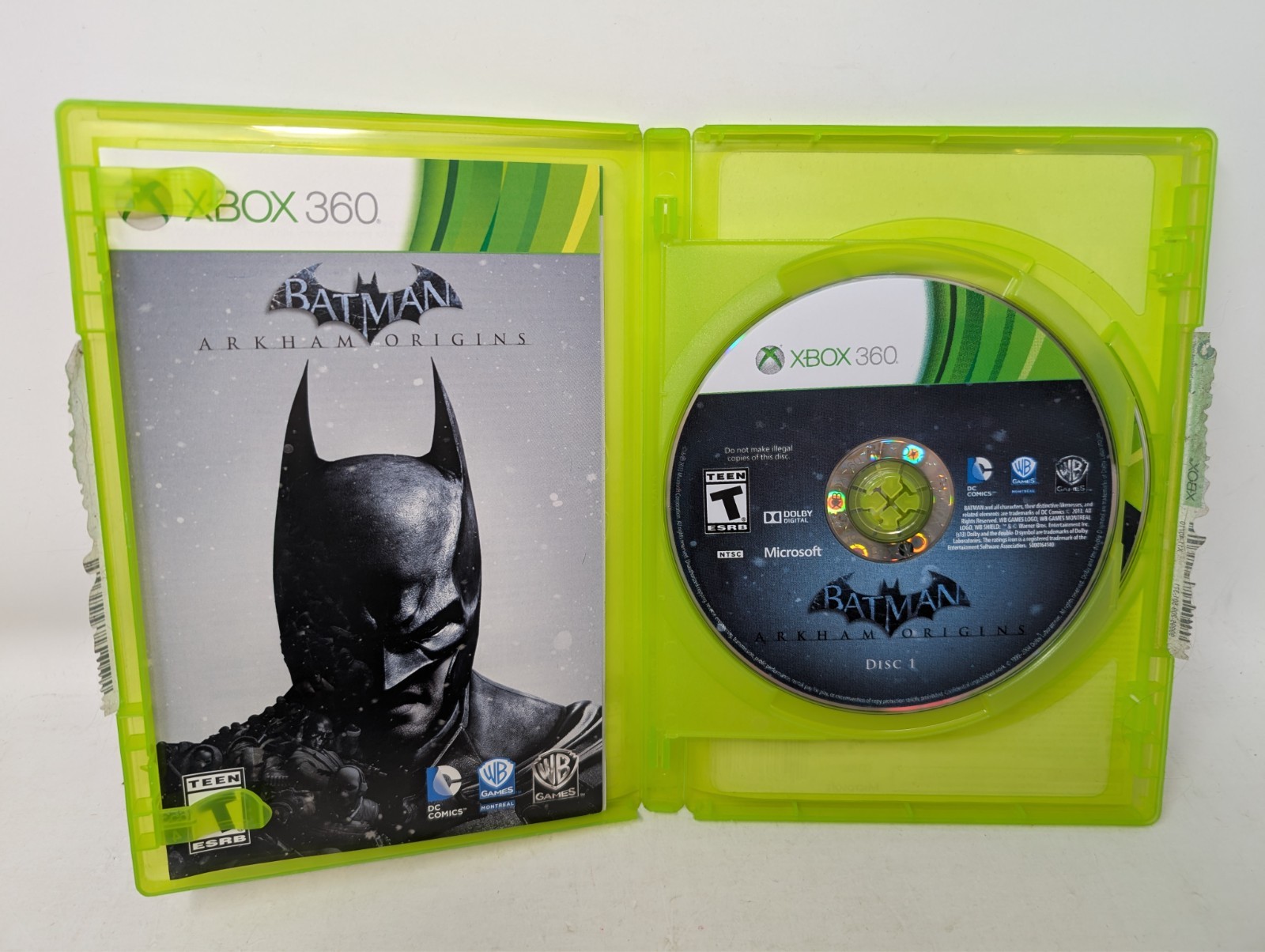 Batman: Arkham Origins (Microsoft Xbox 360, 2013) CIB w/Manual
