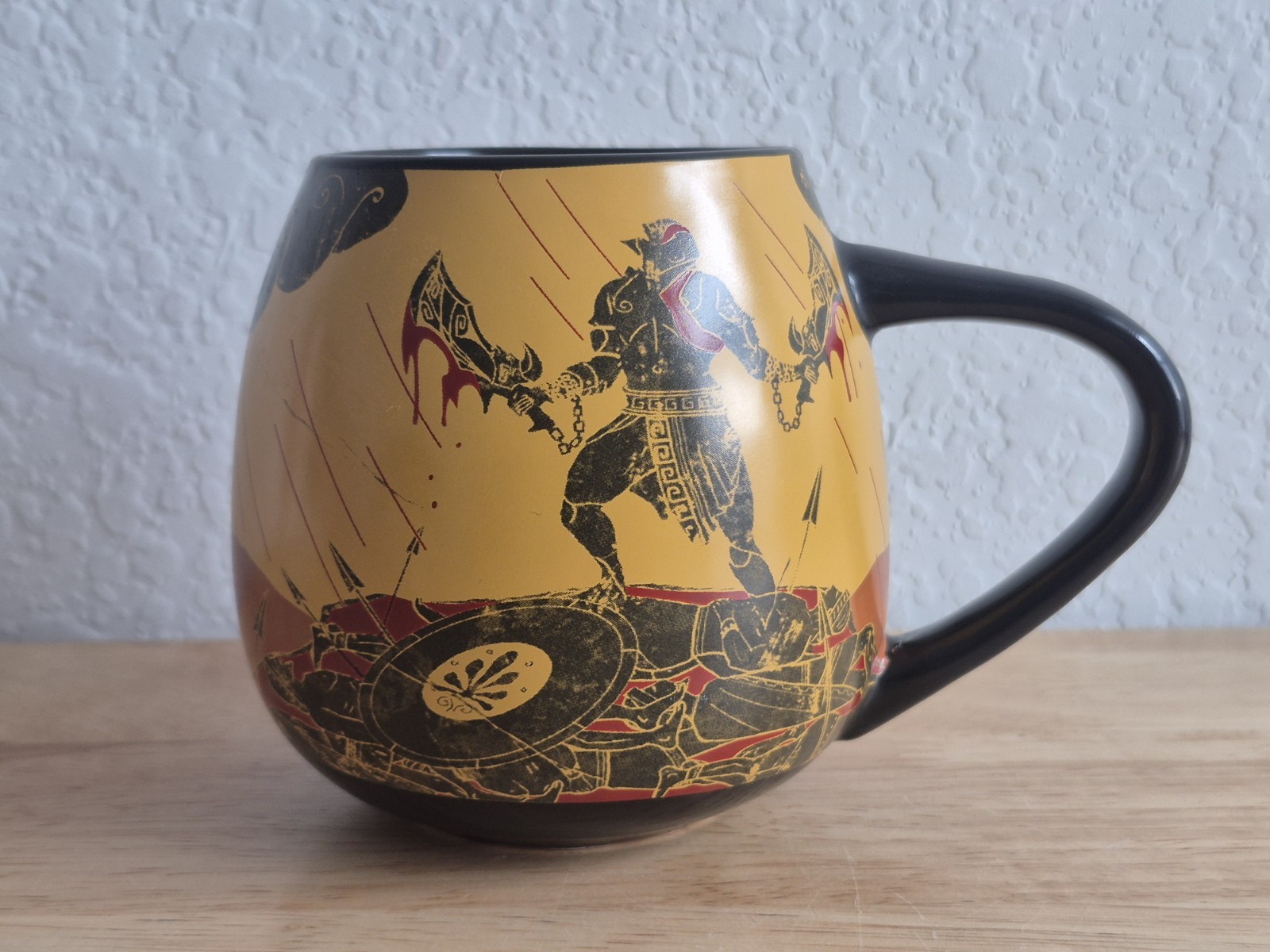 God of War Cave Painting Coffee Mug Exclusive Loot Crate Kratos 2018 Gaming