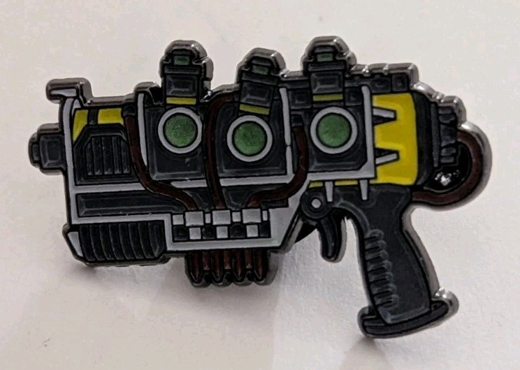 Fallout Plasma Pistol Bethesda Enamel Pin Culturefly Pinback EUC HTF Video Game
