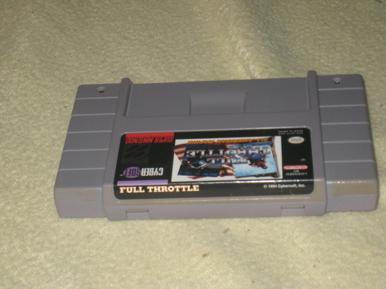 Racing 4 Pack for SNES Tested Super Nintendo Off Road, Hyperzone, Suzuka, Bike