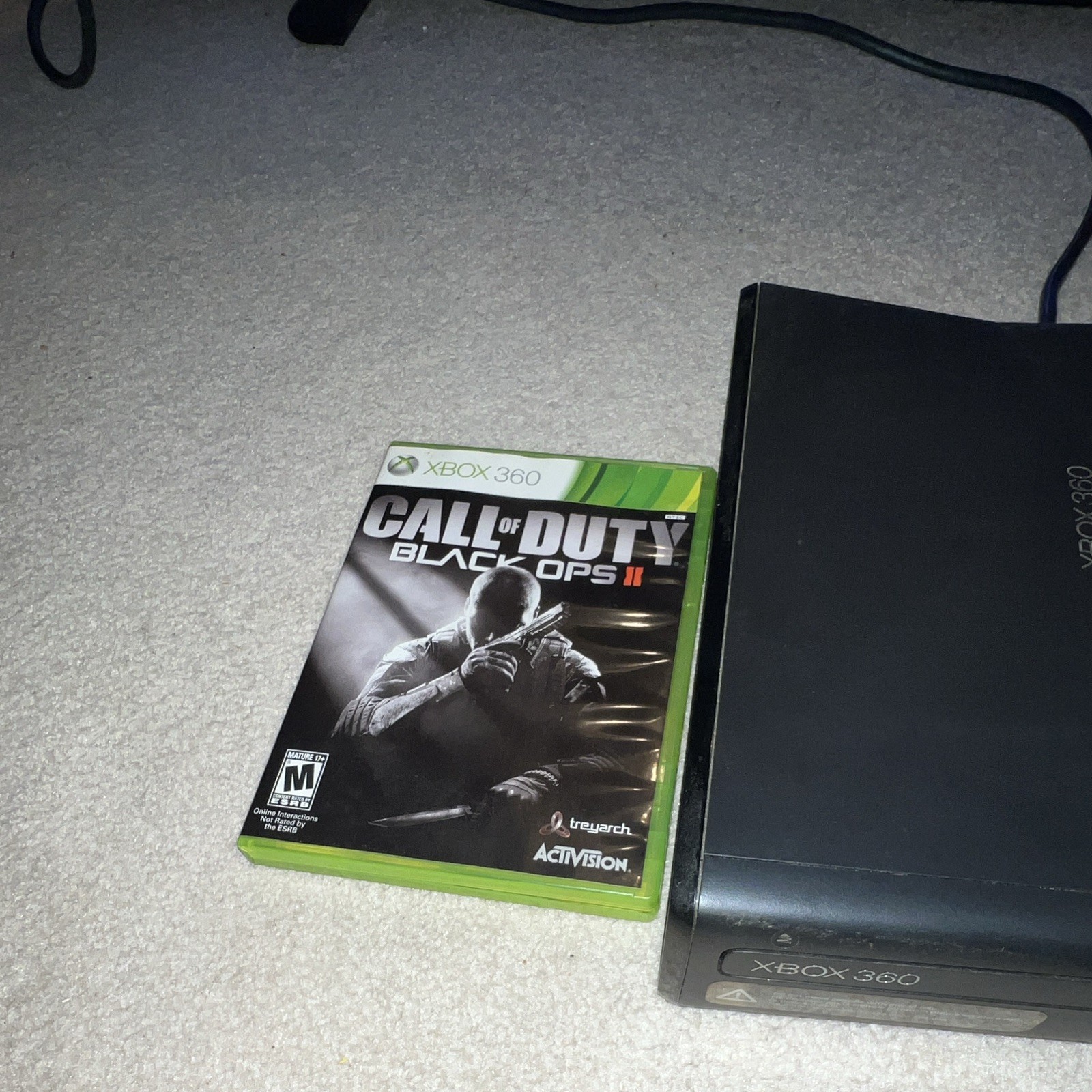 Microsoft Xbox 360 E 4GB Black Console Bundle + CoD Black Ops II, Wi-Fi, 1080p