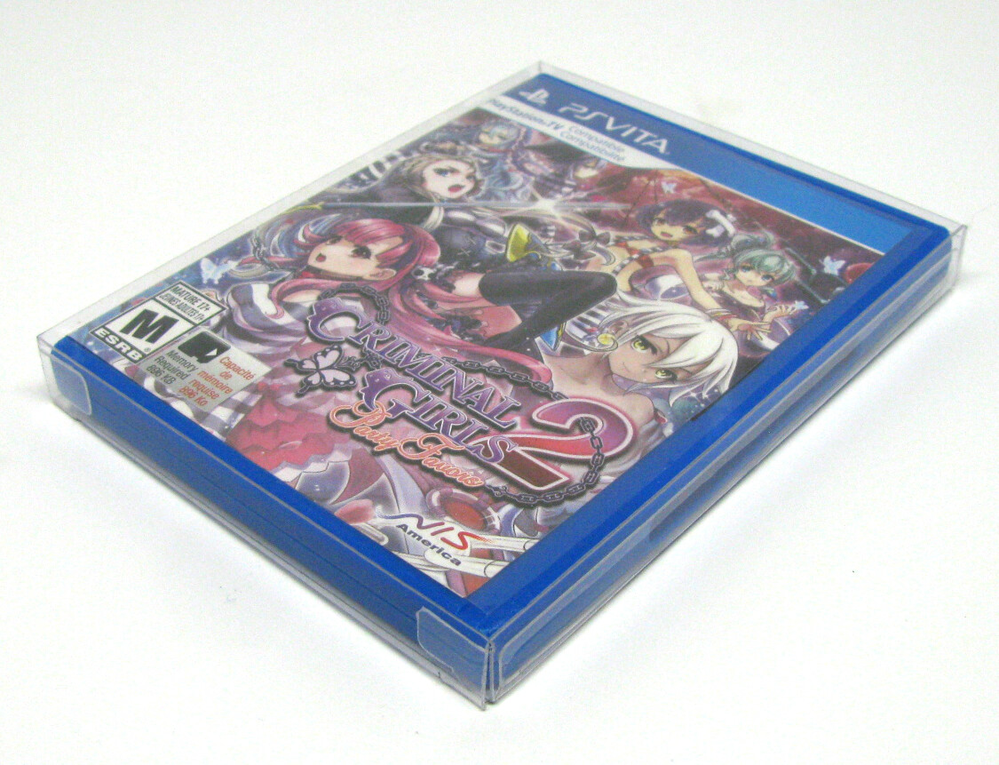10x SONY PS VITA CIB GAME – CLEAR PLASTIC PROTECTIVE BOX PROTECTOR SLEEVE CASE
