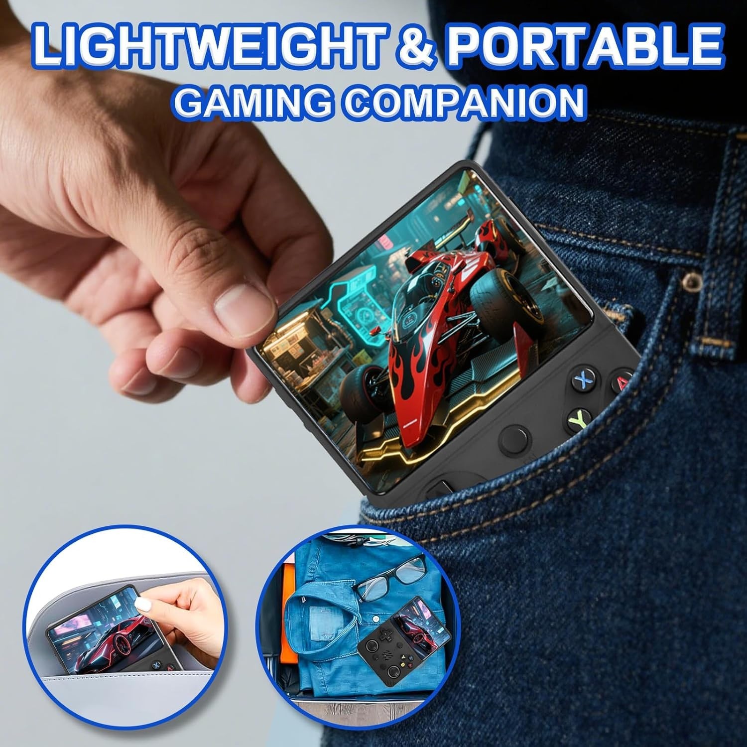 Portable RG36PRO Handheld Game Console – 64GB Storage, RGB Visuals, Gaming Bliss