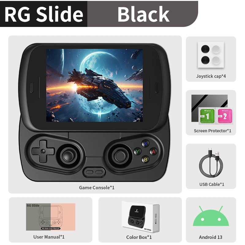 ANBERNIC RG Slide Handheld Console 4.7″ LTPS Screen 5000mAh WIFI FOTA
