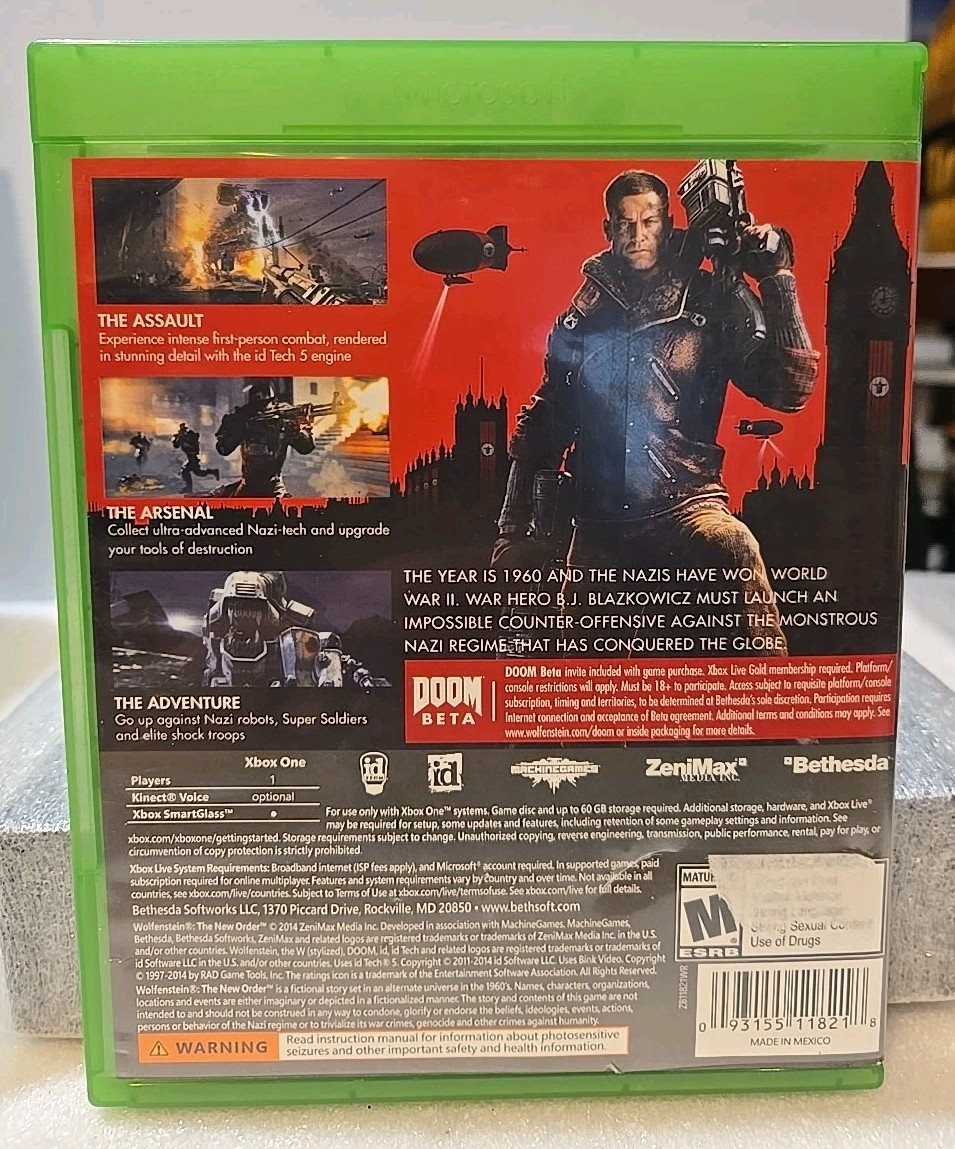 Wolfenstein: The New Order For XBOX ONE – COMPLETE