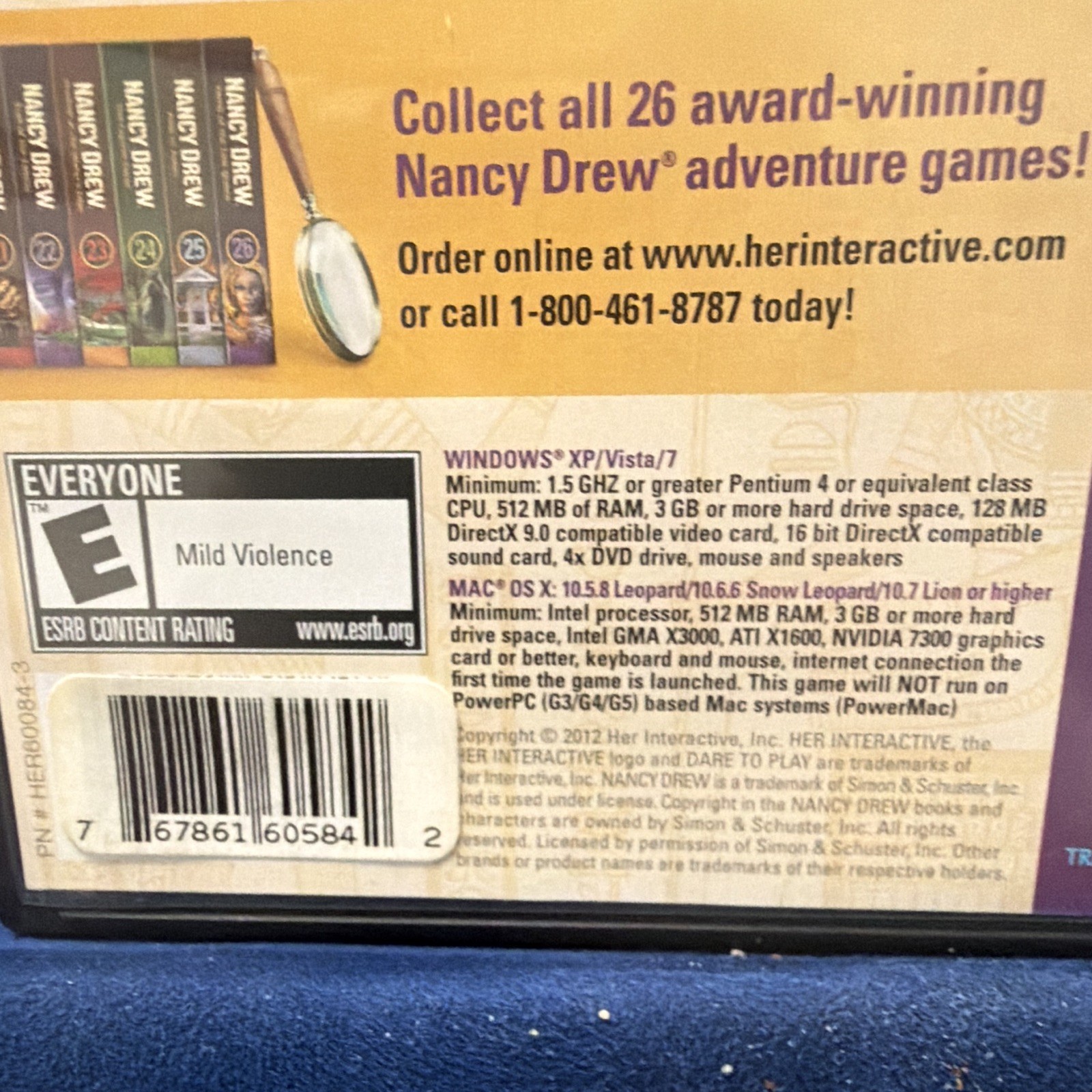 Nancy Drew PC/Mac DVD-ROM And Windows Bonus Edition Games Lot of 8