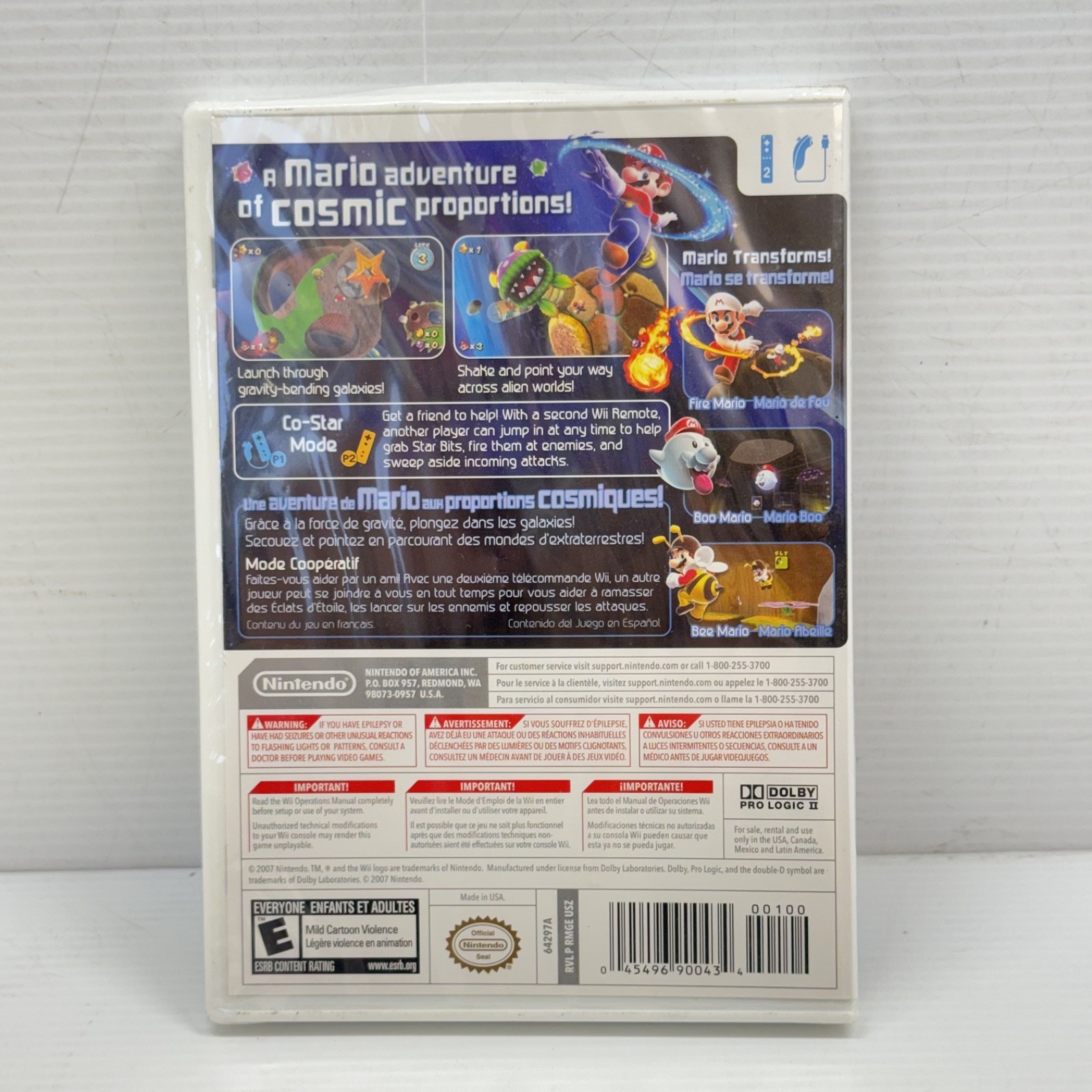 Super Mario Galaxy Nintendo Wii First Print Sealed New Authentic See Pictures!