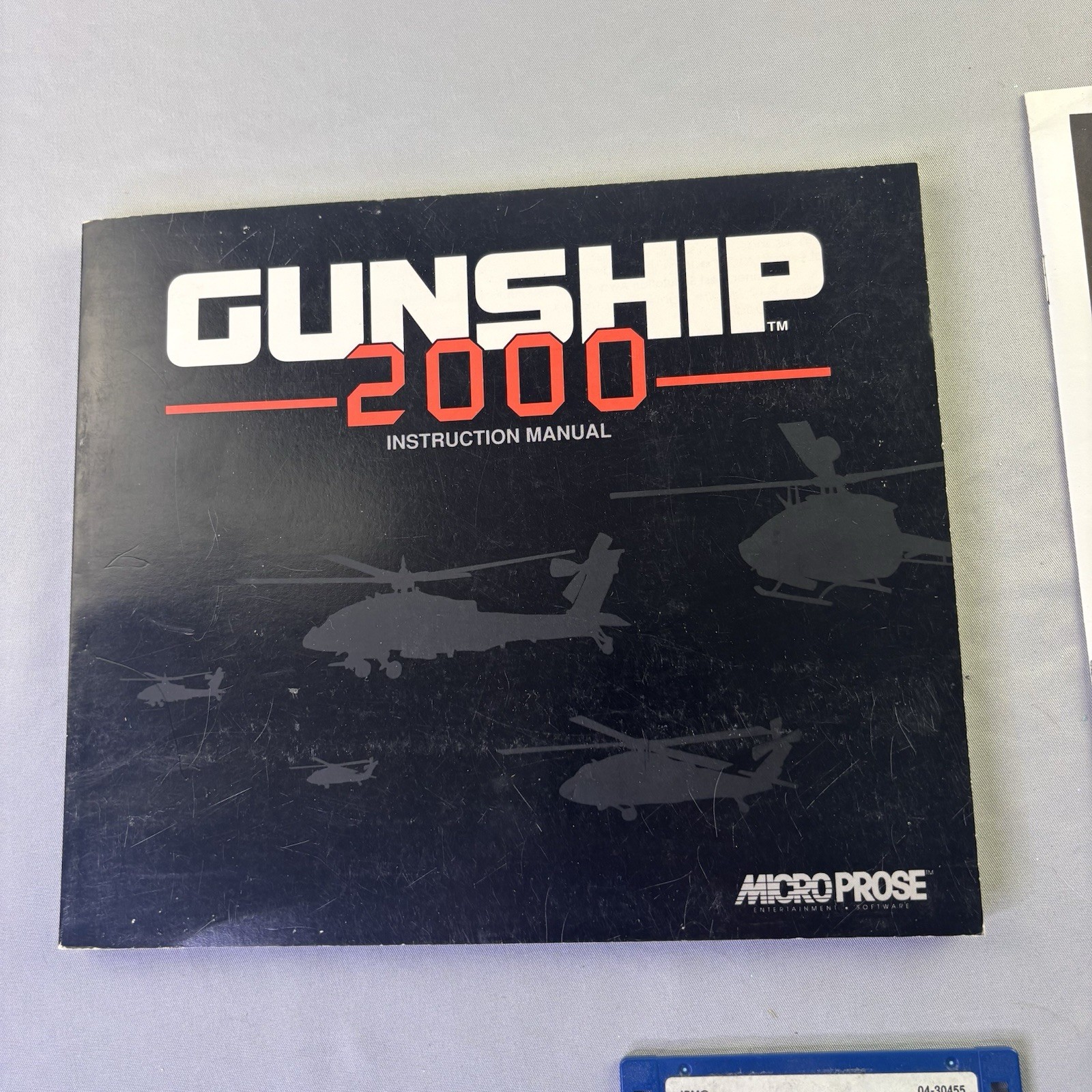 Gunship 2000 Helicopter Combat Simulator IBM PC Computer Video Game Micro Prose