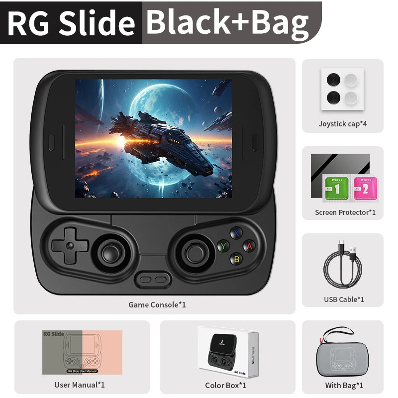 ANBERNIC RG Slide Handheld Console 4.7″ LTPS Screen 5000mAh WIFI FOTA