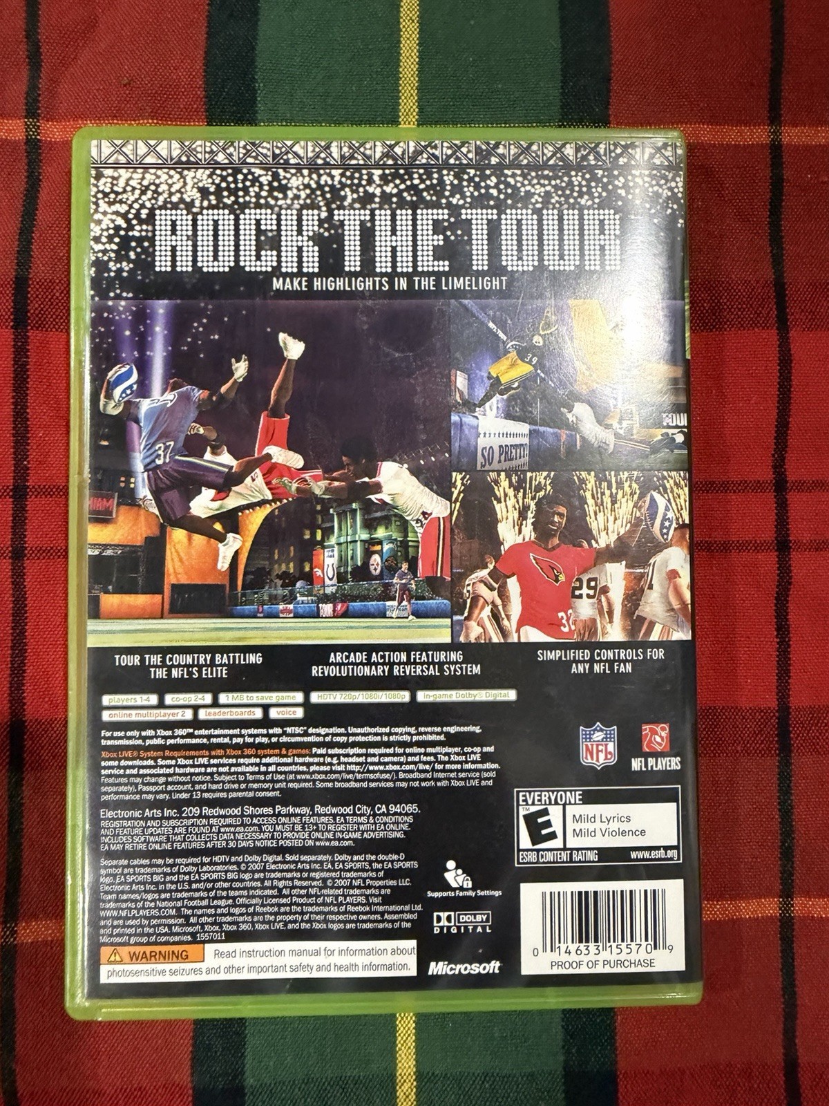 NFL Tour Xbox 360 Complete Case & Disc Xbox Live EA Sports BIG E-Everyone