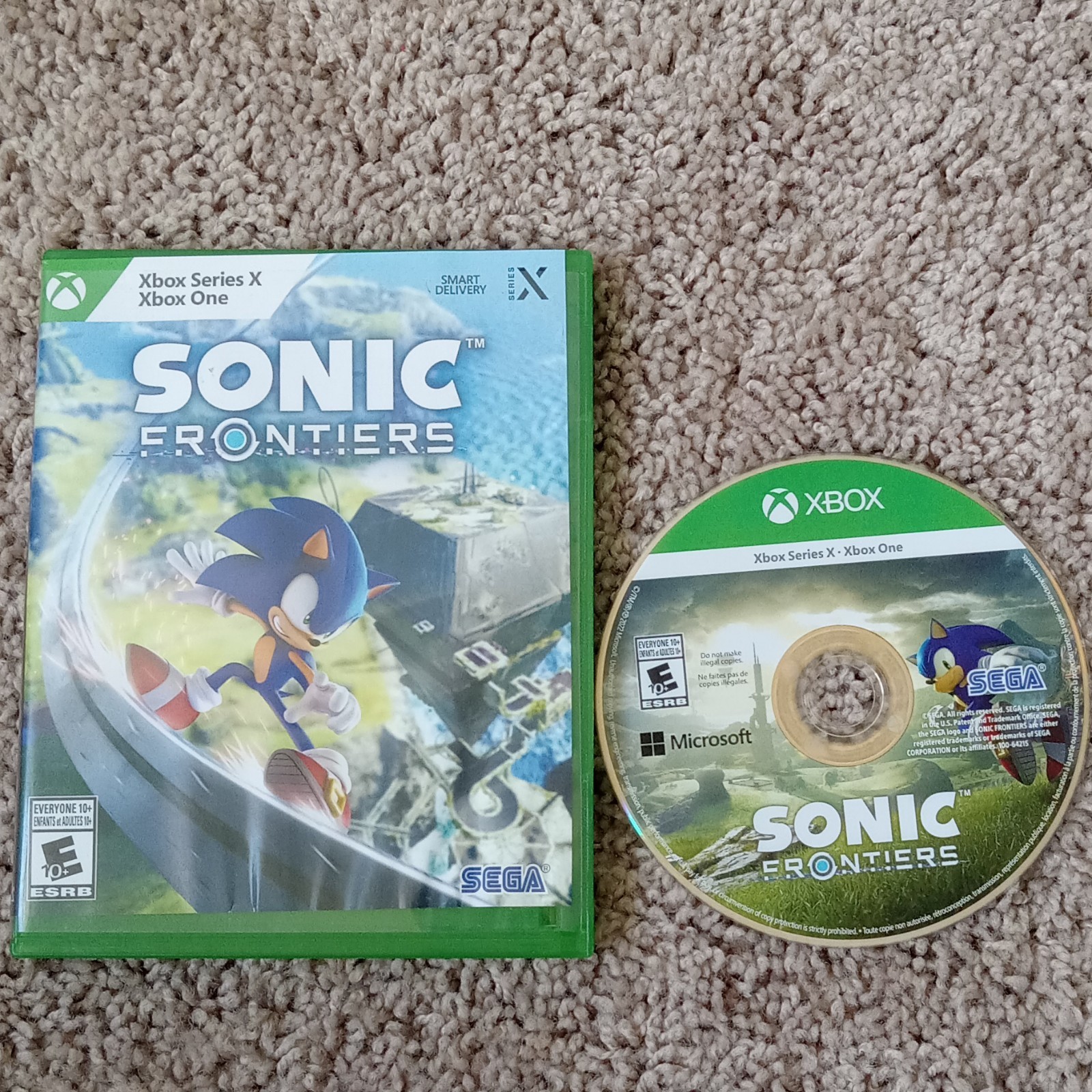 SEGA Sonic Frontiers Smart Delivery 4K Xbox Series X|S Xbox One E10+ 2022