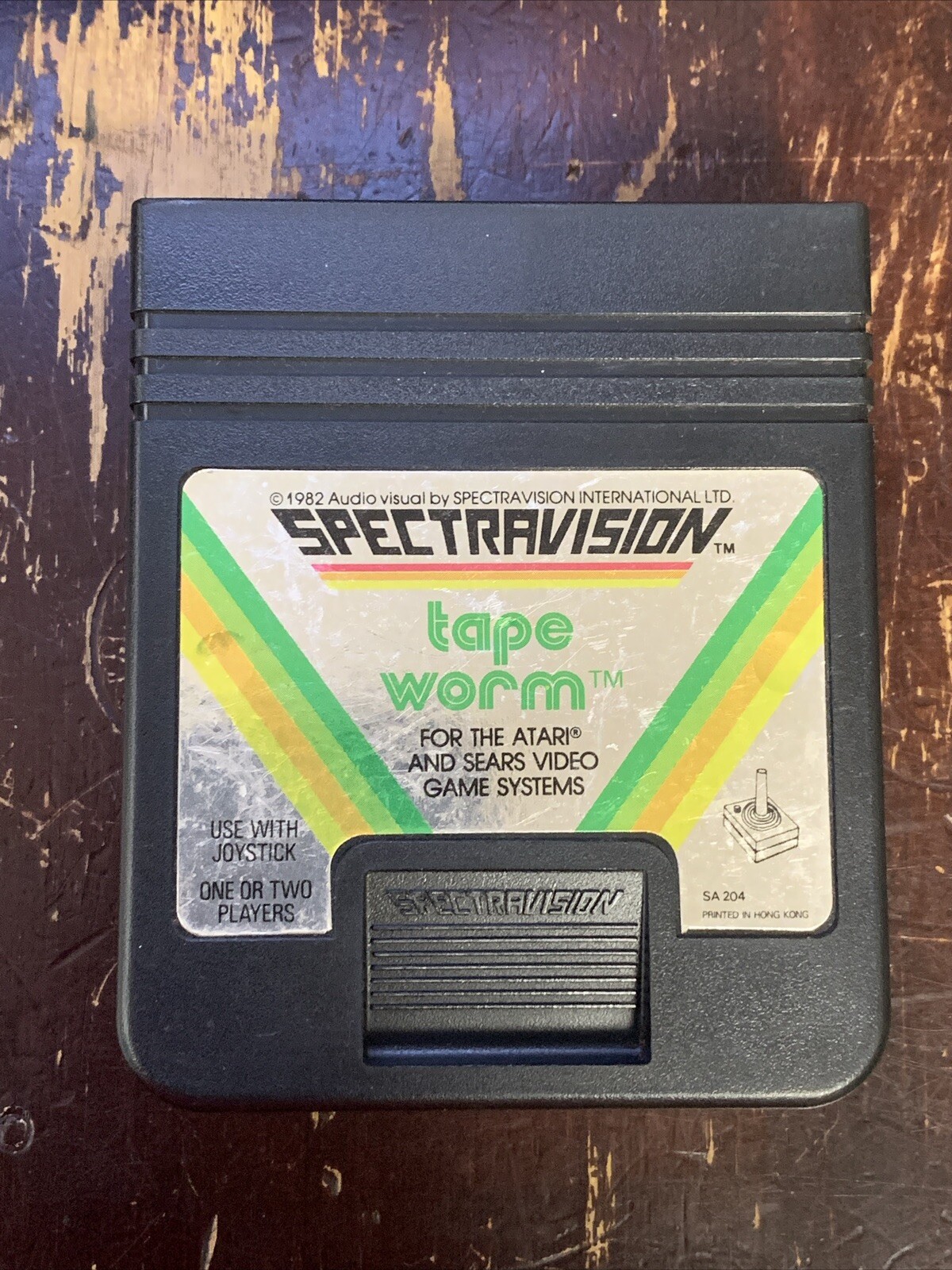 Original Vintage Tape Worm Atari 2600 Game Rare Tapeworm