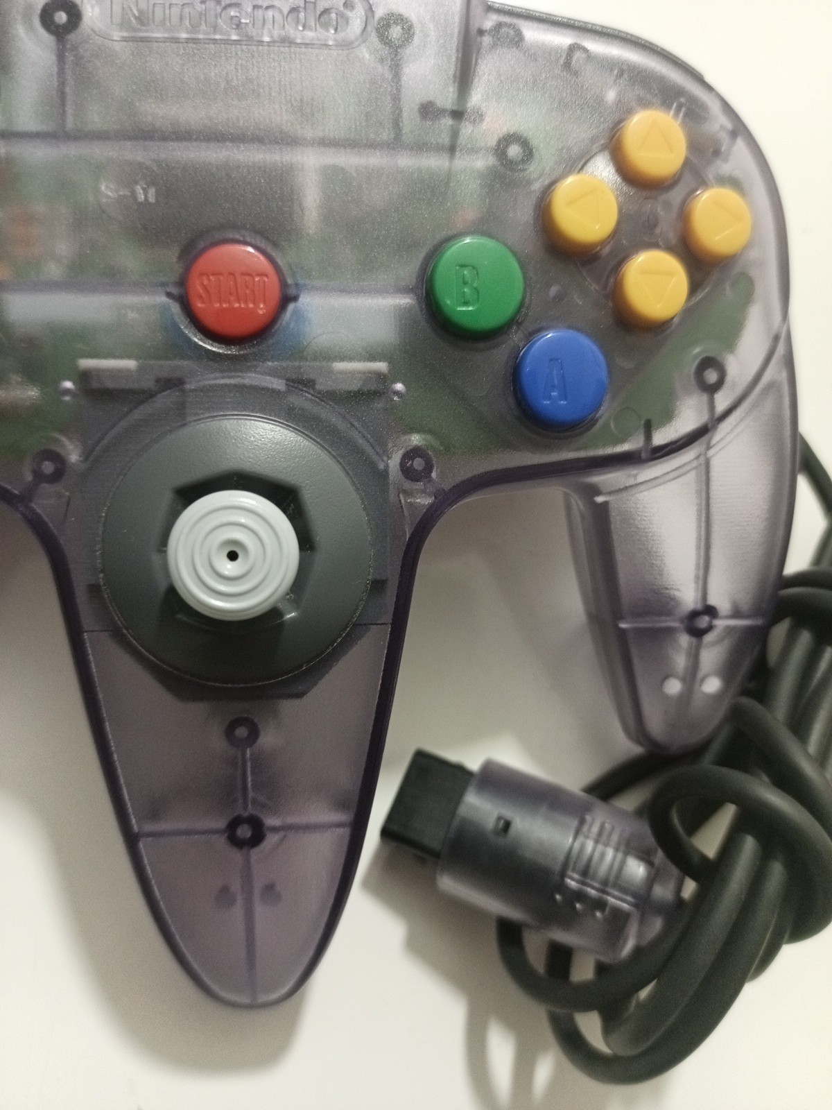 Nintendo 64 Controller NUS-005 Clear Purple Official N64 Tested Firm Stick # 10