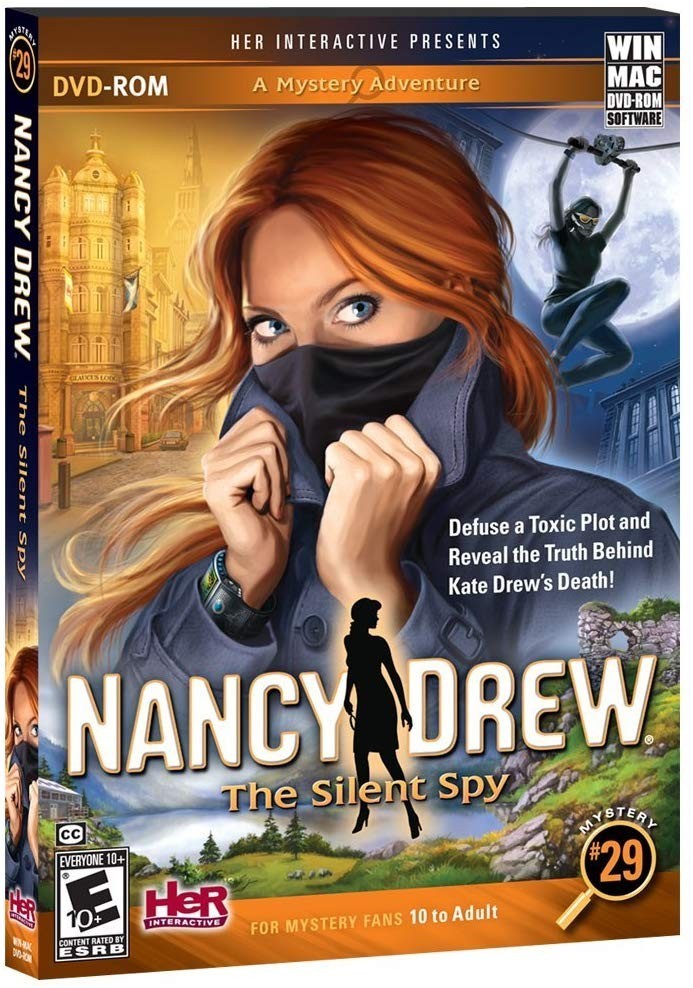 Nancy Drew: The Silent Spy (Mystery 29) – Widows Mac PC DVD-ROM Computer Game