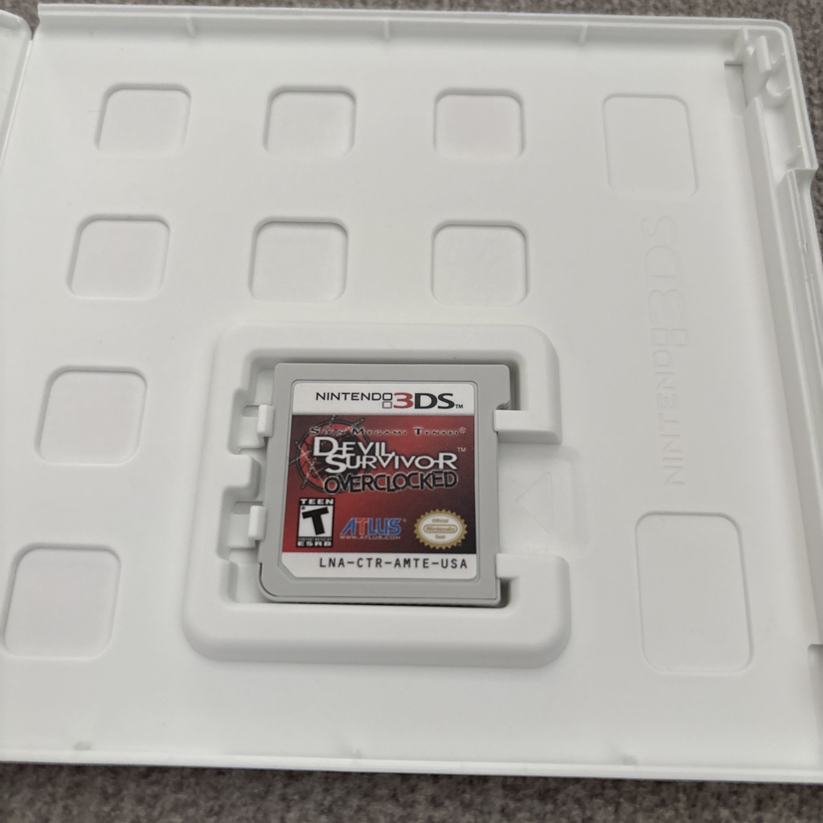 Shin Megami Tensei: Devil Survivor Overclocked (Nintendo 3DS, 2011) No Manual