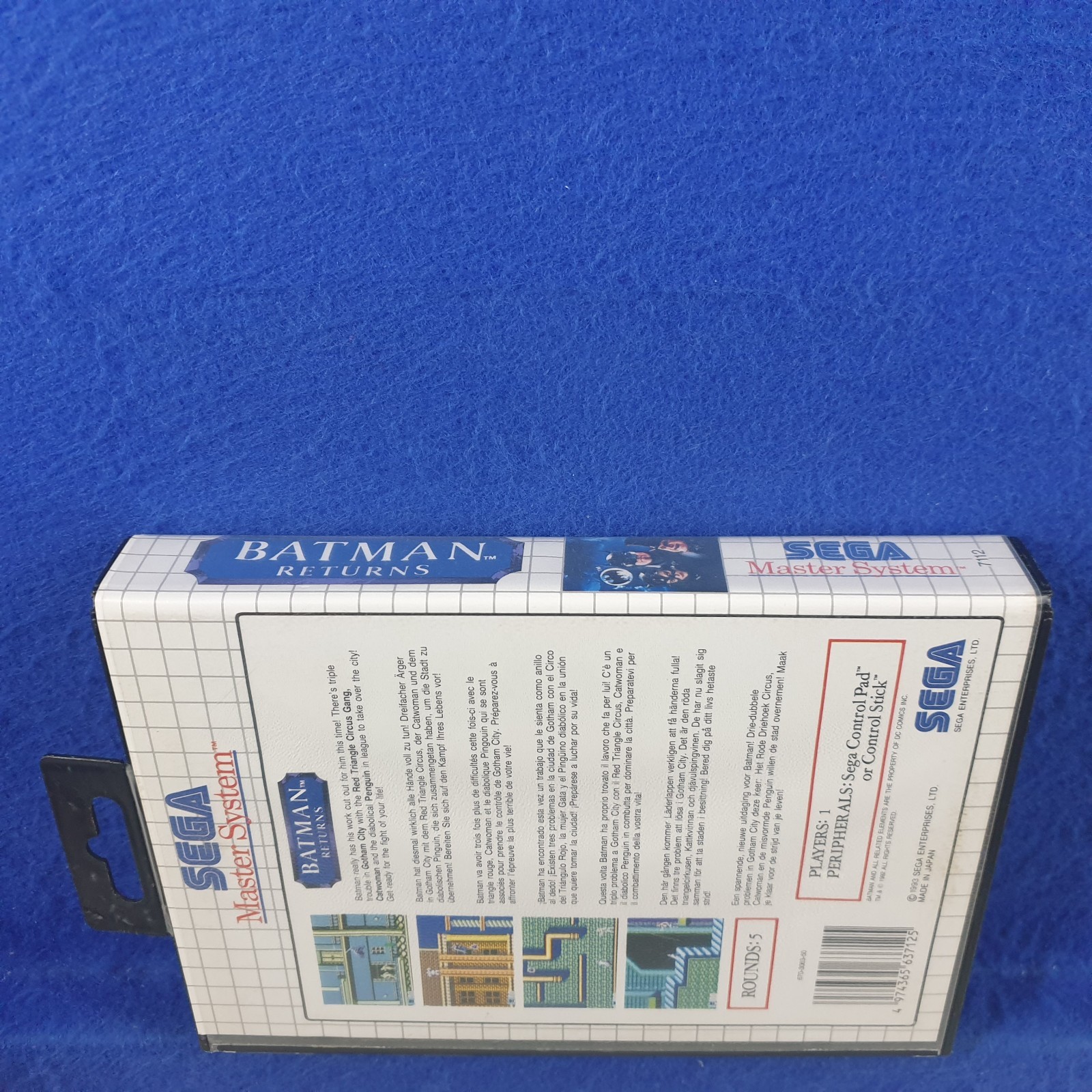 Master System BATMAN RETURNS Boxed & Complete PAL REGION FREE (Works in US)