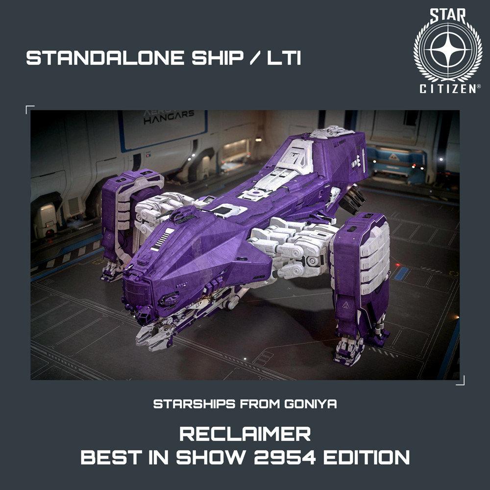 STAR CITIZEN – RECLAIMER BEST IN SHOW 2954 – LTI – CCU’d