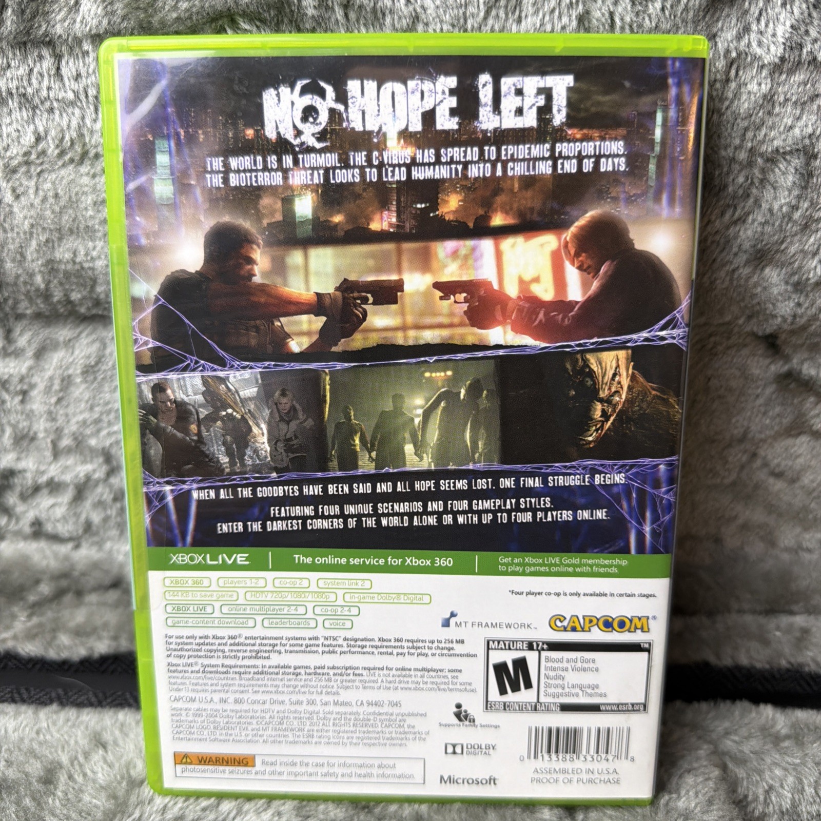 Xbox 360 – Resident Evil 6 CIB – (Microsoft, 2012) Survival Horror Zombies