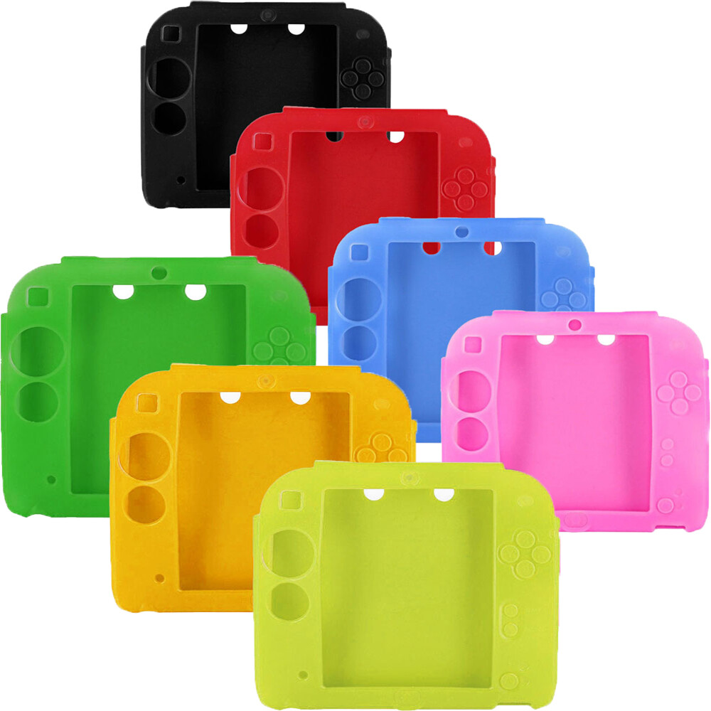 Soft Silicone Rubber Gel Protective Case Cover for Nintendo 2DS Game US FAST