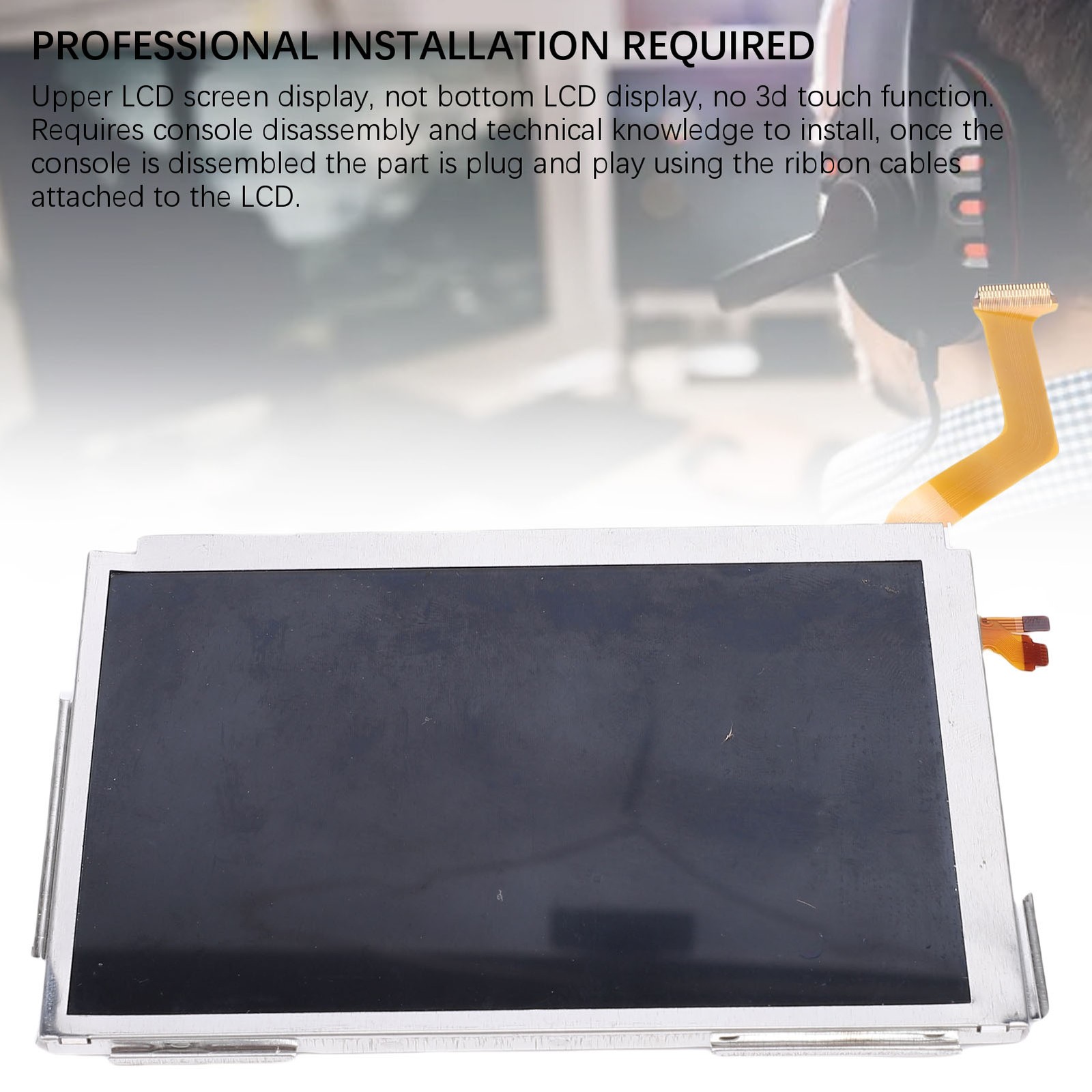Top Upper LCD Screen Display Replacement For New 3DS XL LL 2015 Game Consol GUQI
