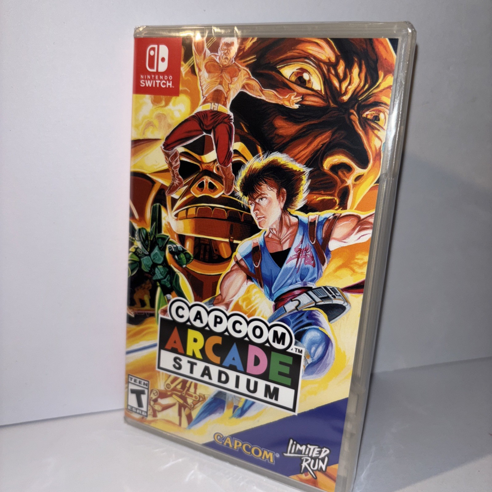 CAPCOM ARCADE STADIUM STRIDER VARIANT COVER LIMITED RUN GAMES U.S. ESRB SWITCH