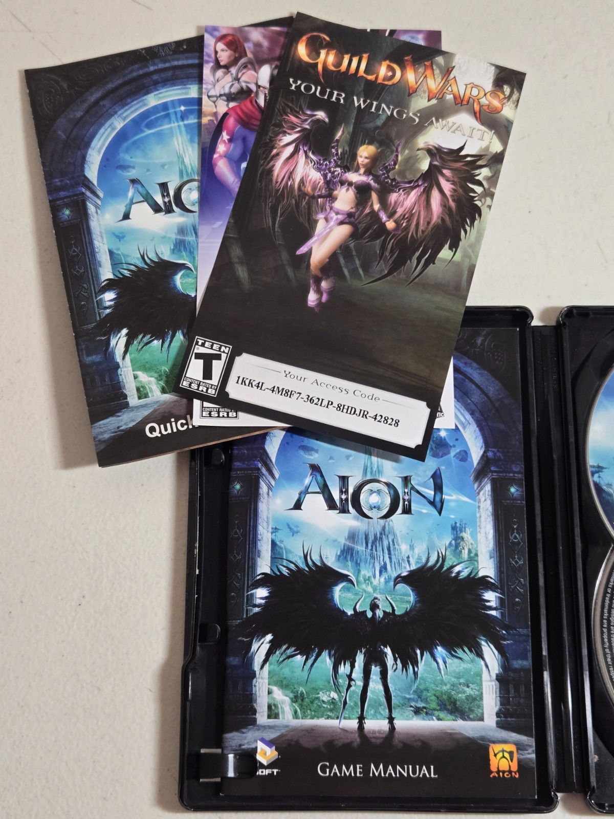 AION – PC 2009 DVD-ROM 2-Disc STEELBOOK Complete MMORPG Strategy Adventure Game