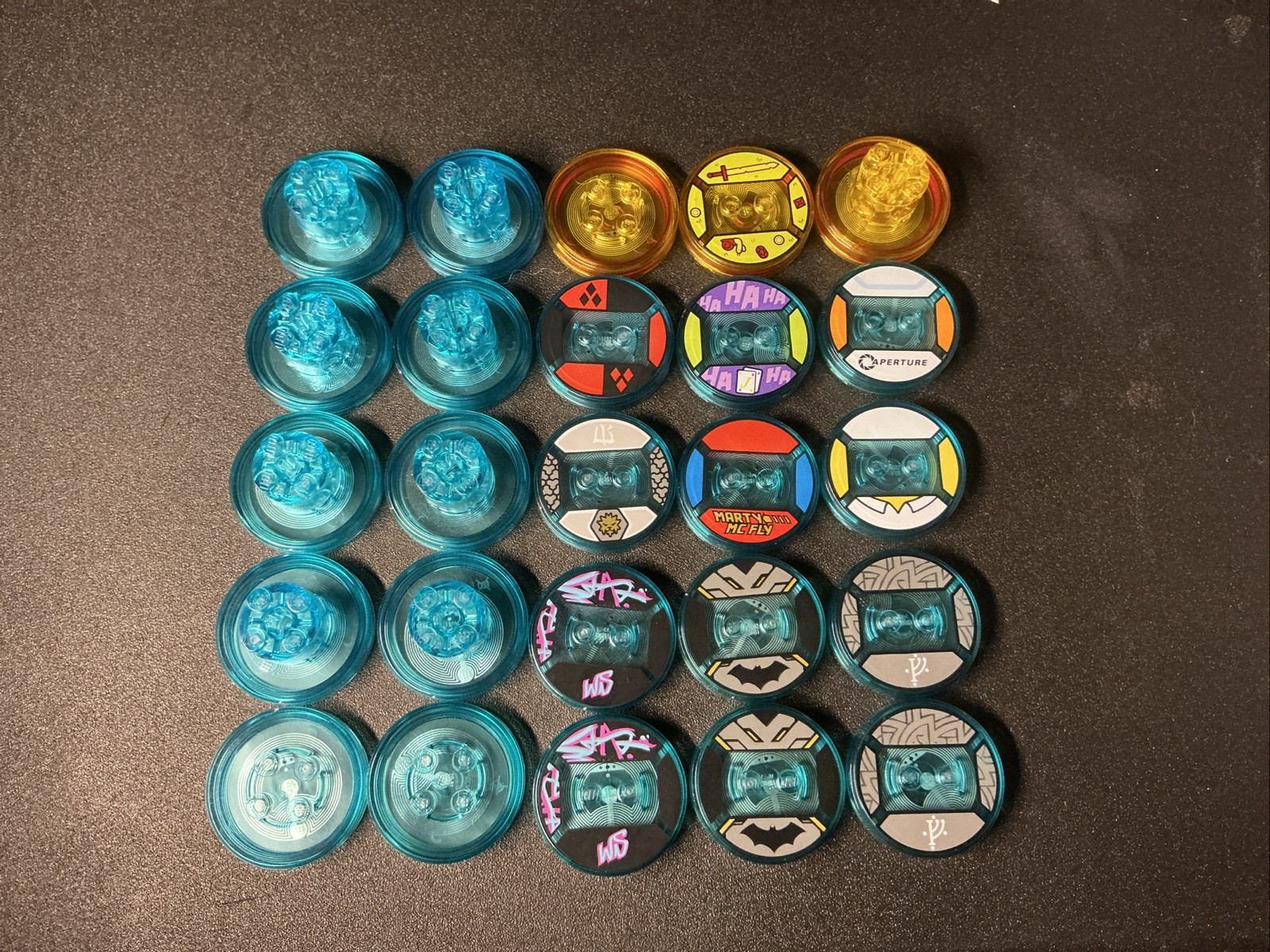 Lego Dimensions Tag Bases Microchip Discs Toys To Life, Batman, Gandalf, Ninjago
