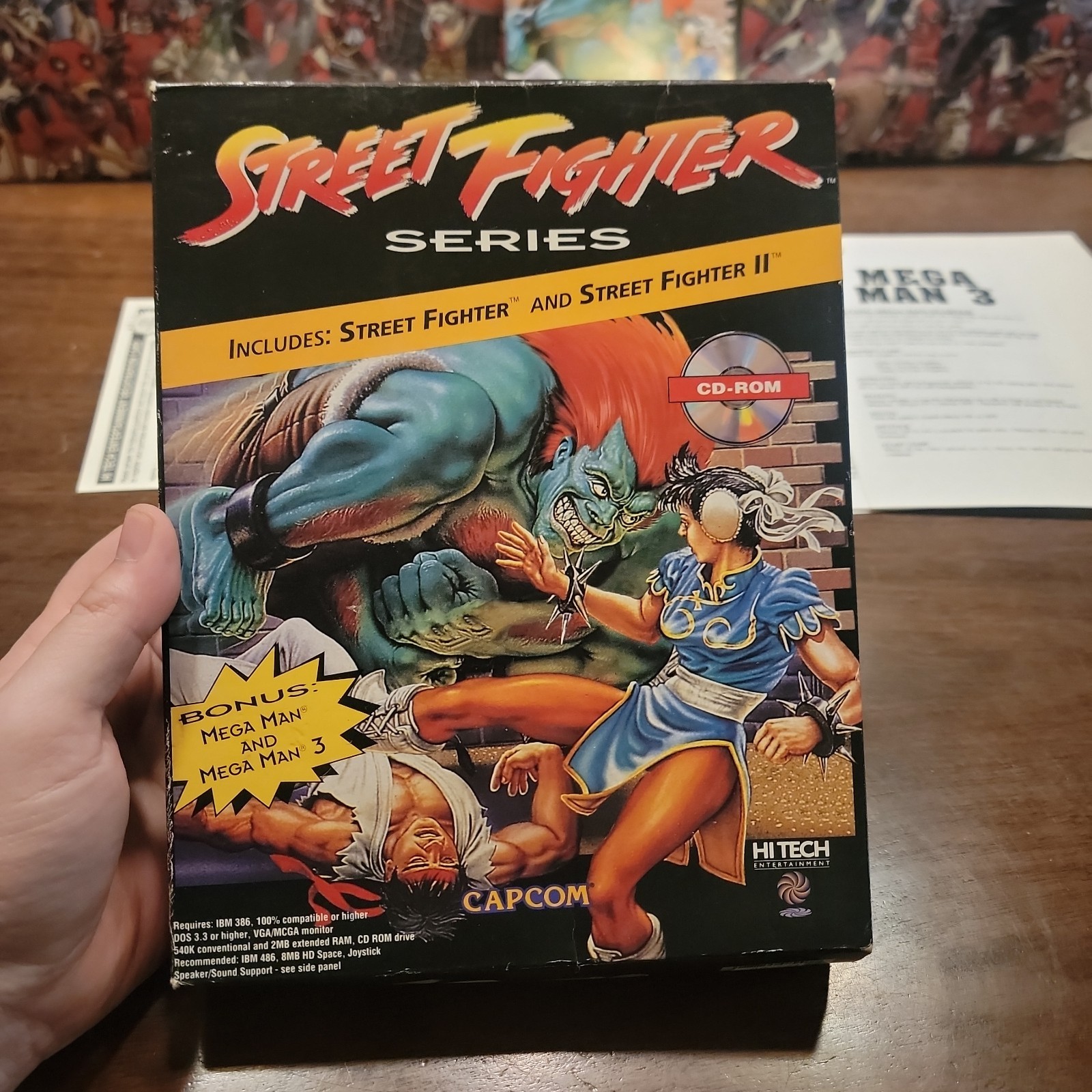 Street Fighter Series w/ Mega Man & Mega Man 3 (PC, 1994) – BIG BOX – Authentic