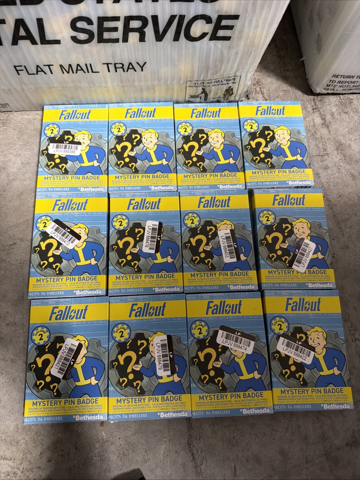 12x Fallout Mystery Pin Badge Volume 2 Blind Box Official Bethesda Collectible