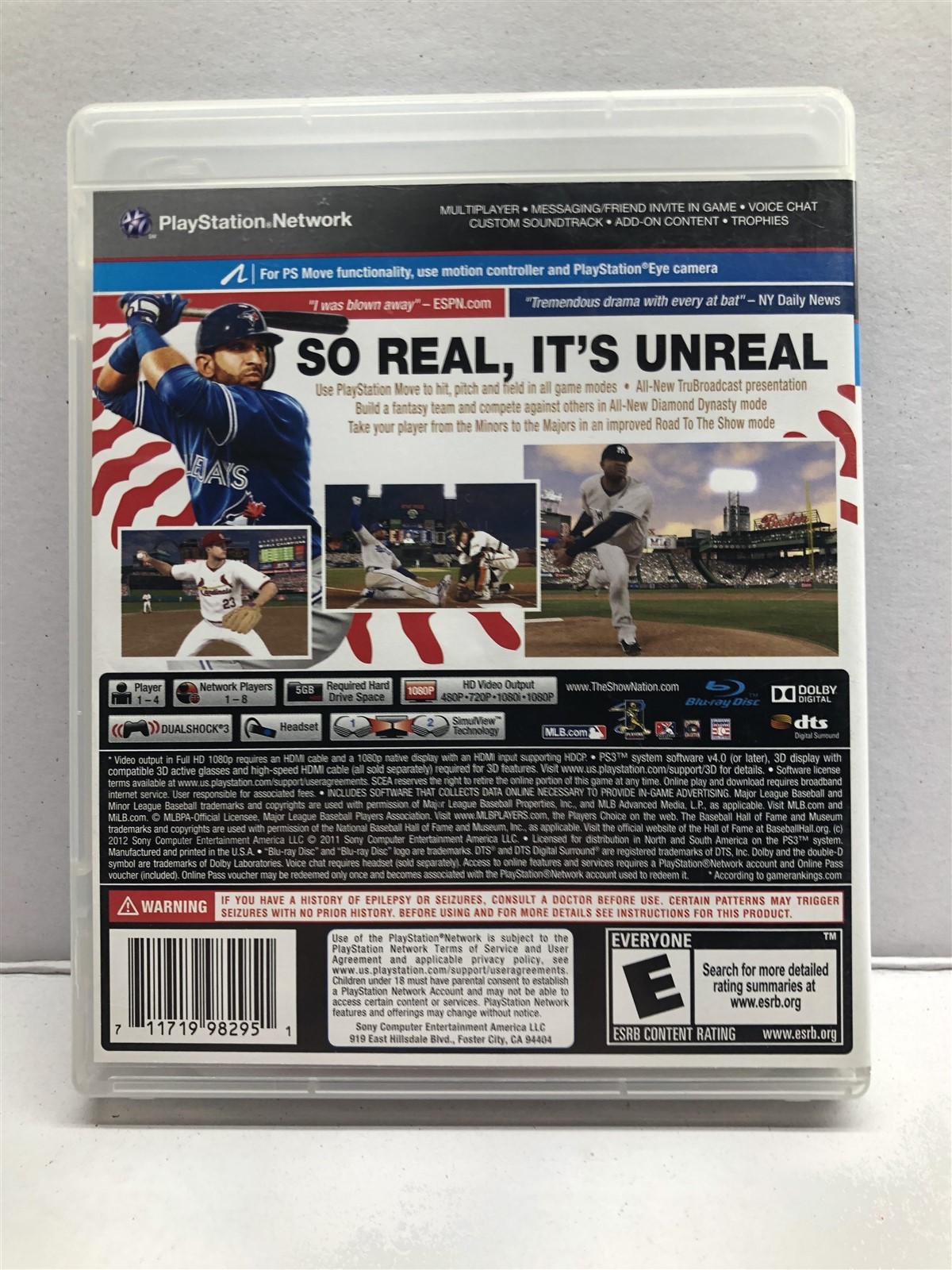 MLB 12: The Show – PlayStation 3 PS3 – Complete w/ Manual – Tested Working