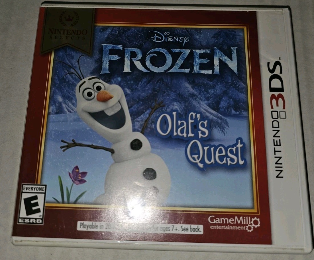 Frozen: Olaf’s Quest 3DS 2013 Nintendo Selects Edition Complete CIB w/ Manual
