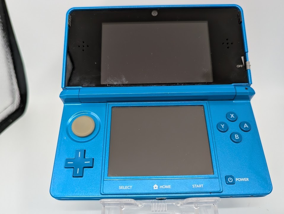B308 Nintendo 3DS console Light Blue Japan w/pen memory 4GB adapter fx