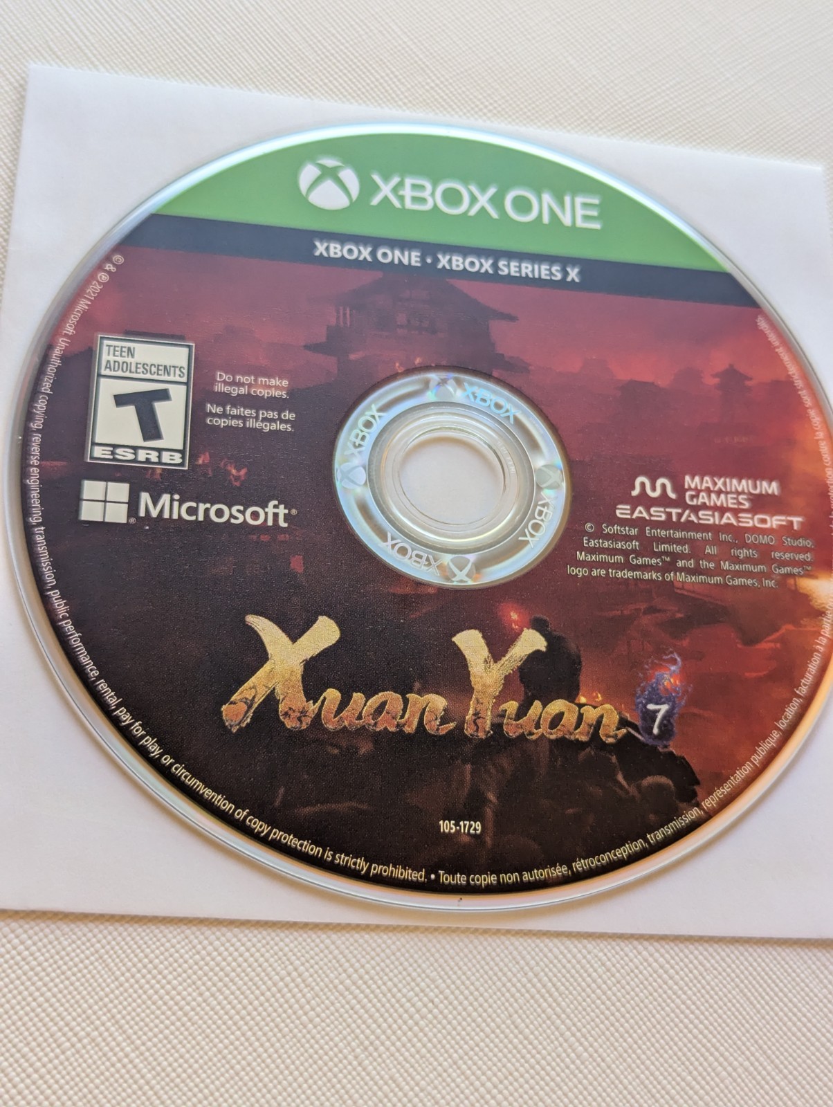 Xuan Yuan Sword 7 (Microsoft Xbox One, XB1, 2021) Game Disc Only – Tested
