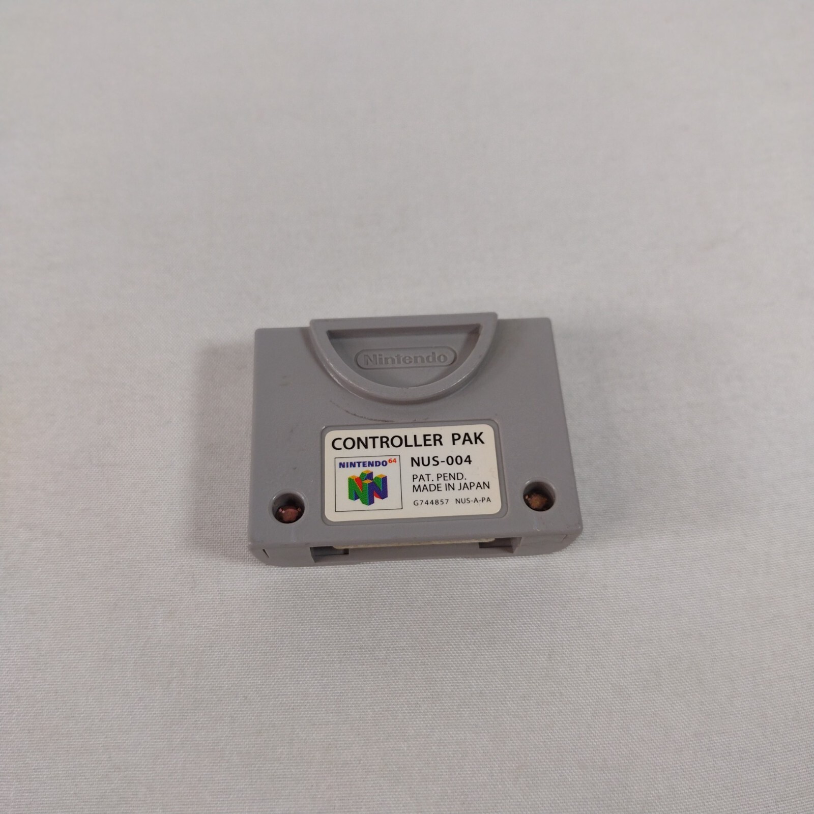 N64 Controller Pak NUS-004 OEM Official Nintendo 64 Memory Card – Tested & Works