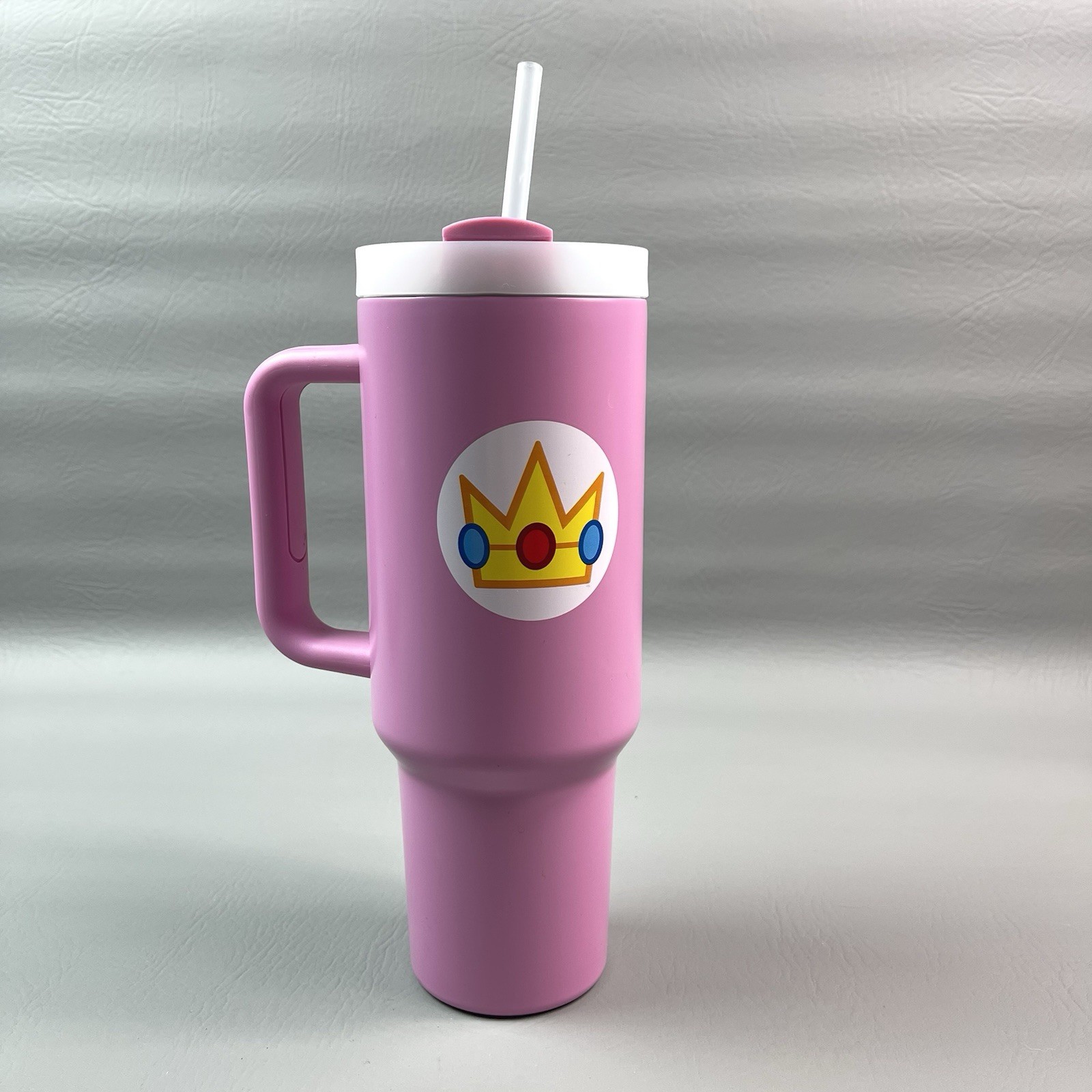 Nintendo Super Mario Princess Peach Pink 40oz Tumbler Pyramid America