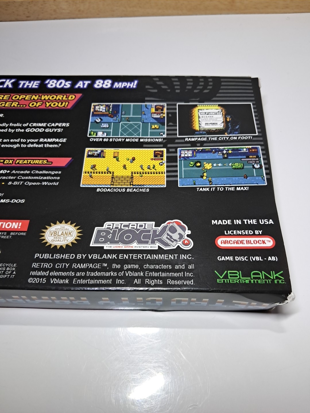 Retro City Rampage DX PC — Opened Box, Sealed Disc (Retro Collection, 2015)