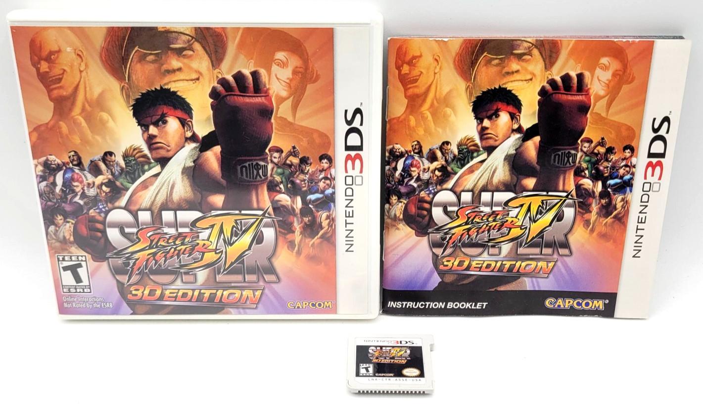 Super Street Fighter IV 3D Edition (Nintendo 3DS, 2011) CIB COMPLETE IN BOX