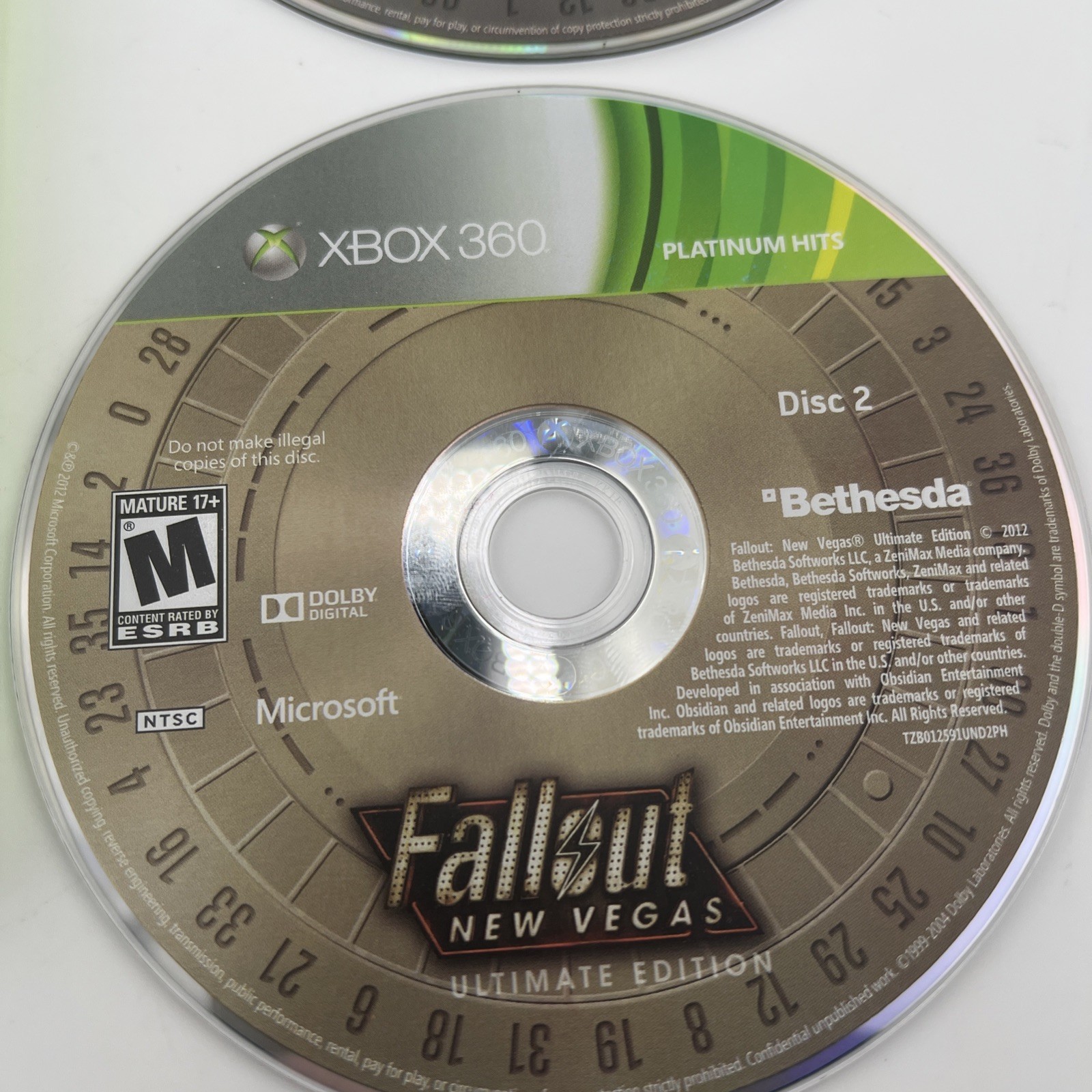 Fallout New Vegas Ultimate Edition (Xbox 360/Xbox One) 2 Disc Case PERFECT DISCS