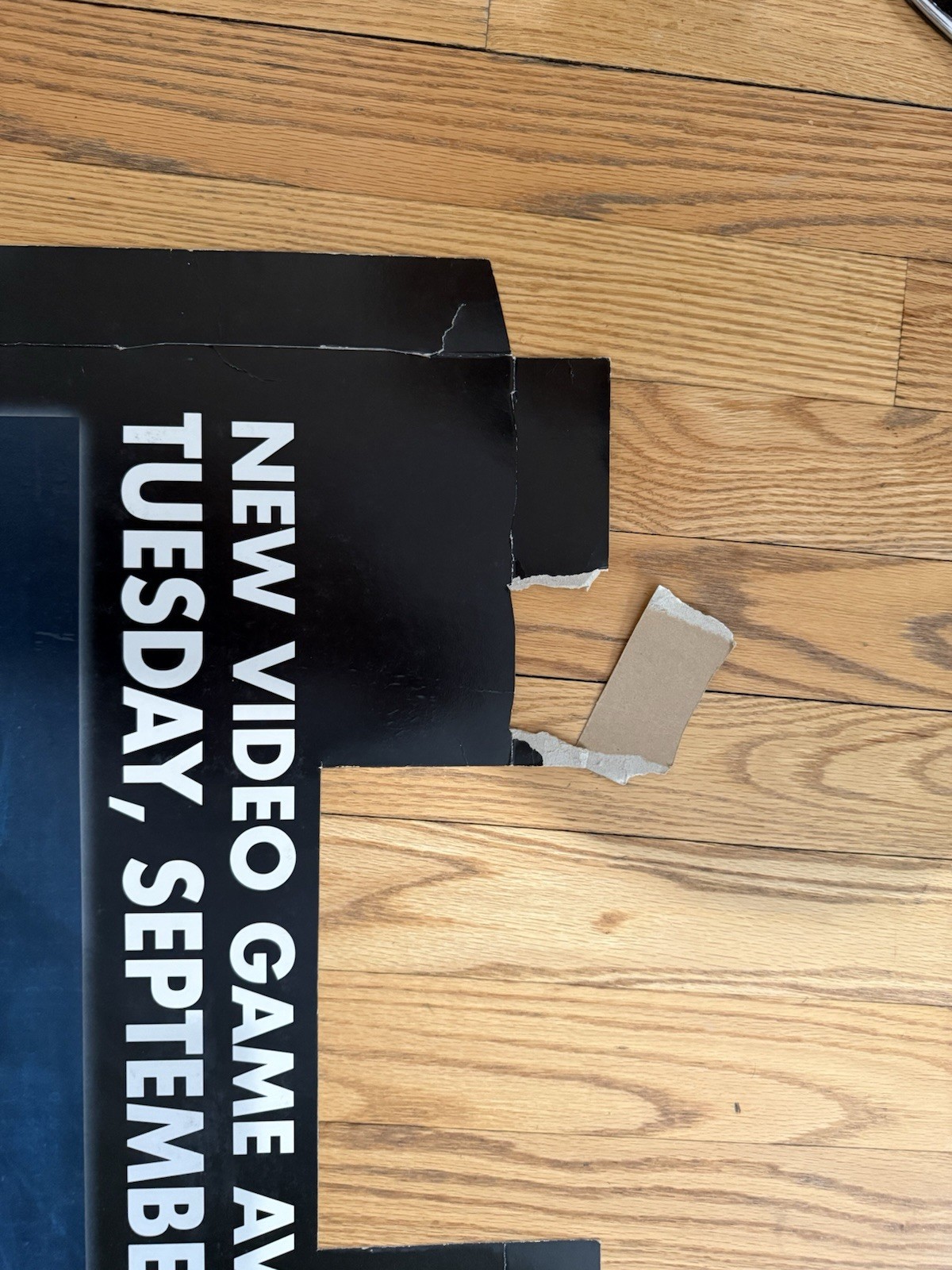 Halo 3 50in X 33in Walmart Exclusive Cardboard Poster – See Pics For Damage