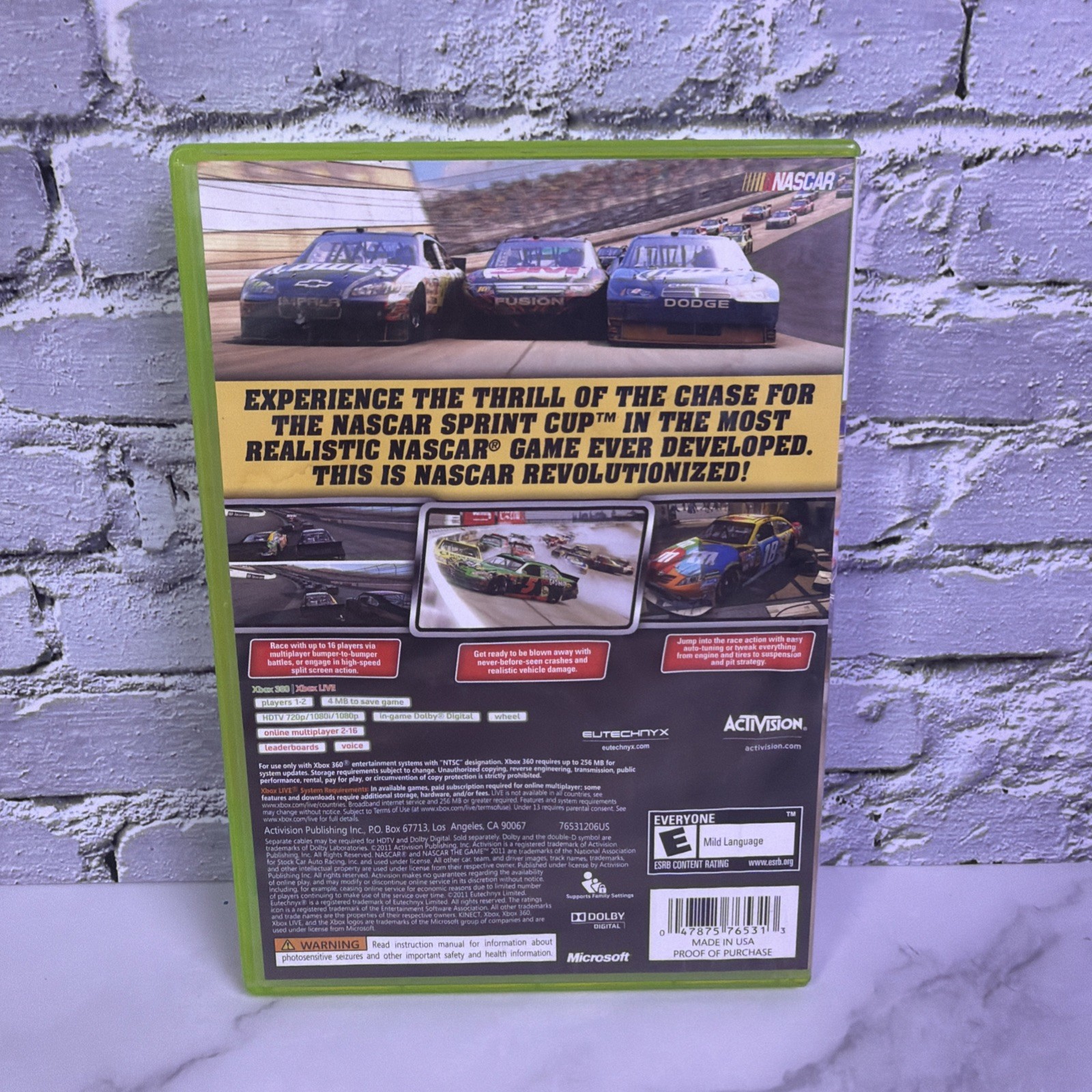 NASCAR The Game 2011 (Microsoft Xbox 360, 2011) Complete & Tested ✅